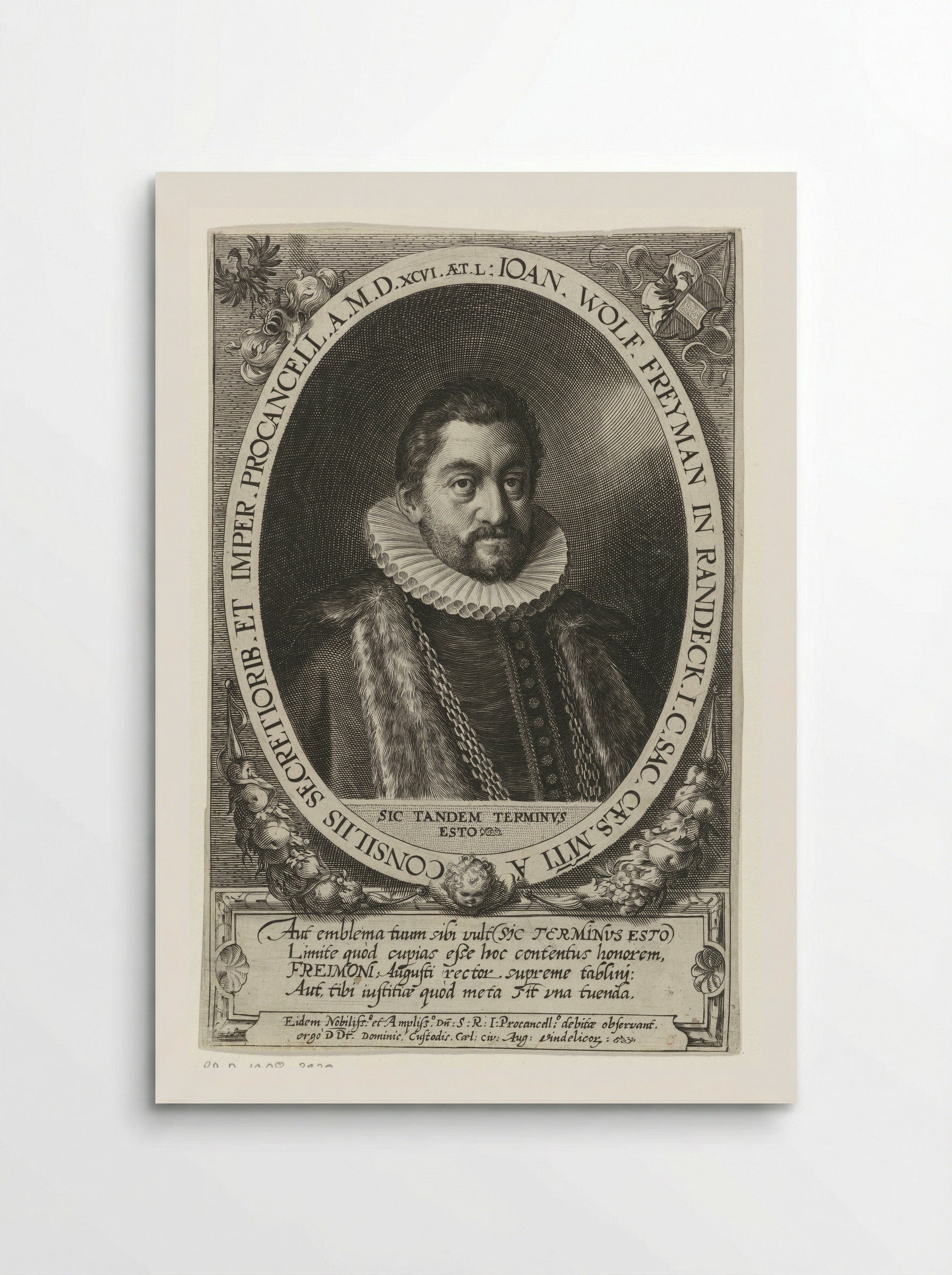 Portrait of Johann Wolfgang Freymann - Dominicus Custos - Poster