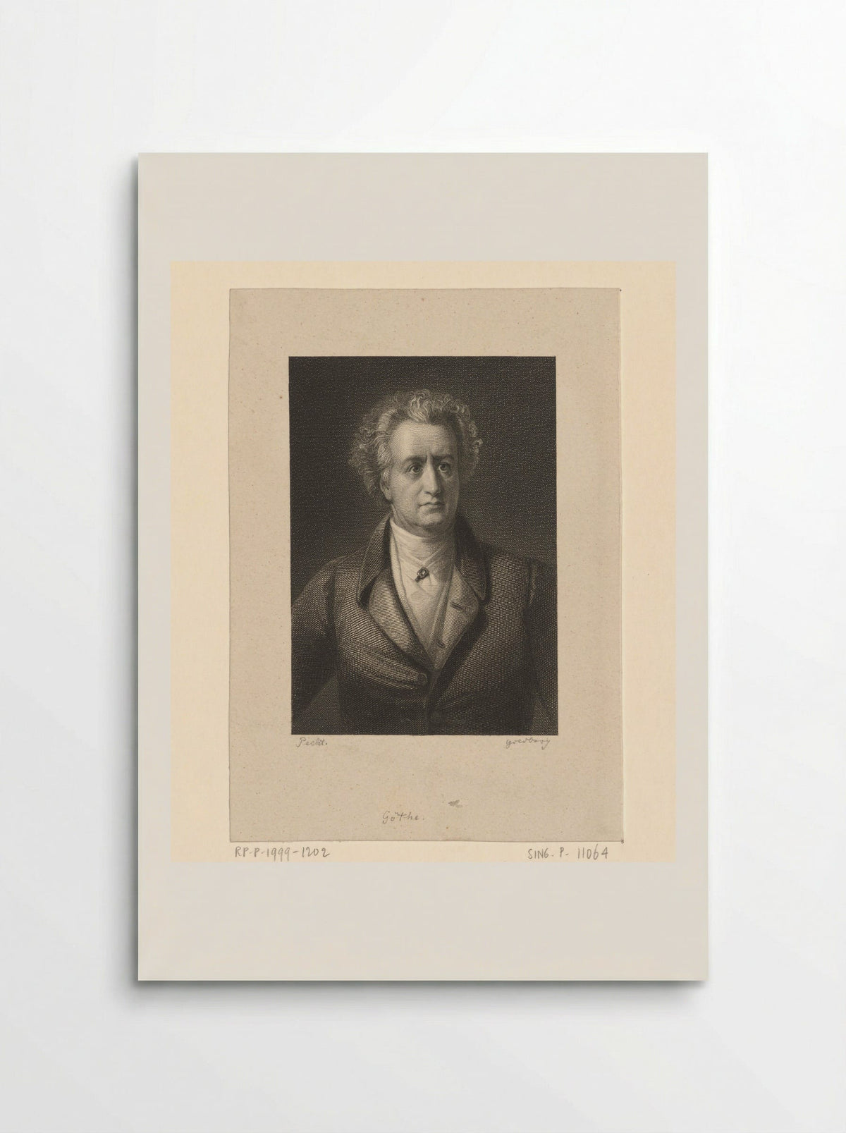 Portrait of Johann Wolfgang von Goethe - Lazarus Gottlieb Sichling - Poster