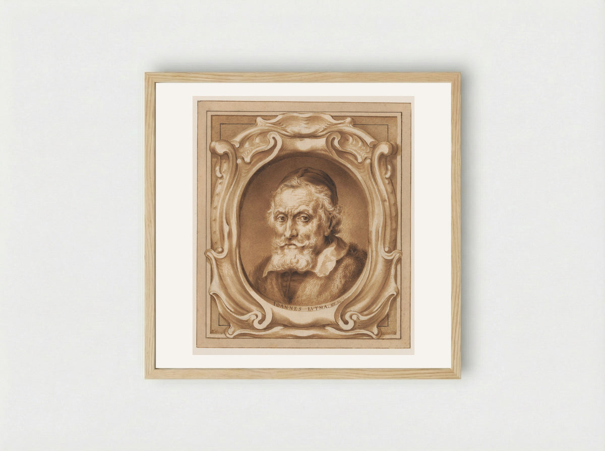Portrait of Johannes Lutma - Abraham Lutma - Framed Print Wood