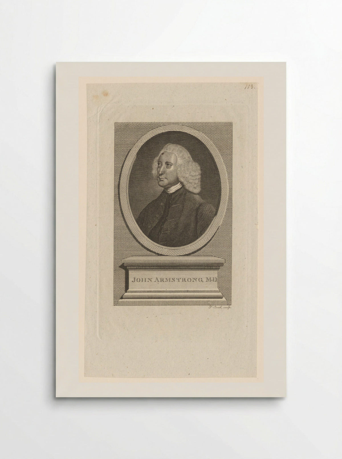 Portrait of John Armstrong, M.D. - Thomas Cook - Poster