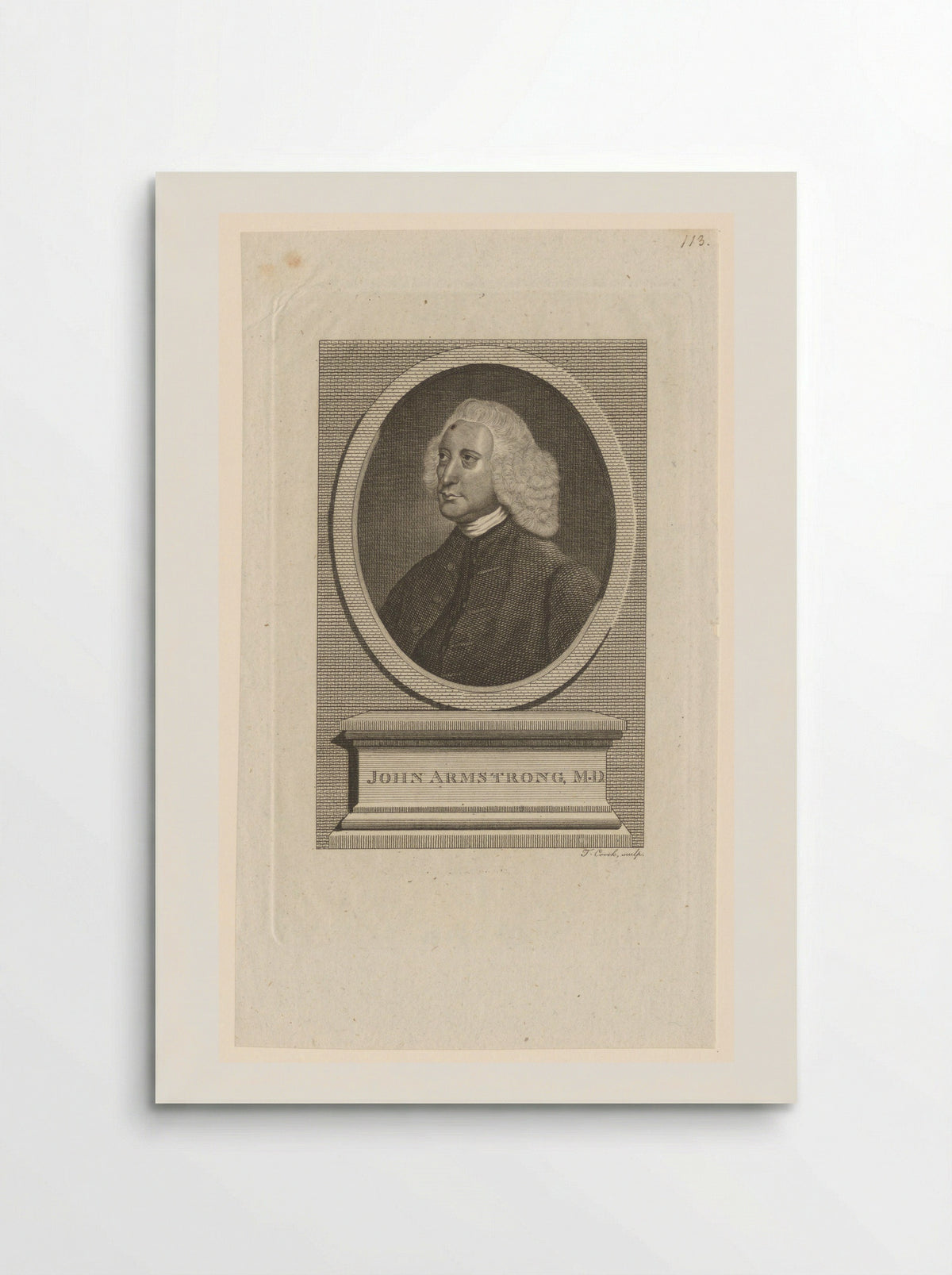 Portrait of John Armstrong, M.D. - Thomas Cook - Poster
