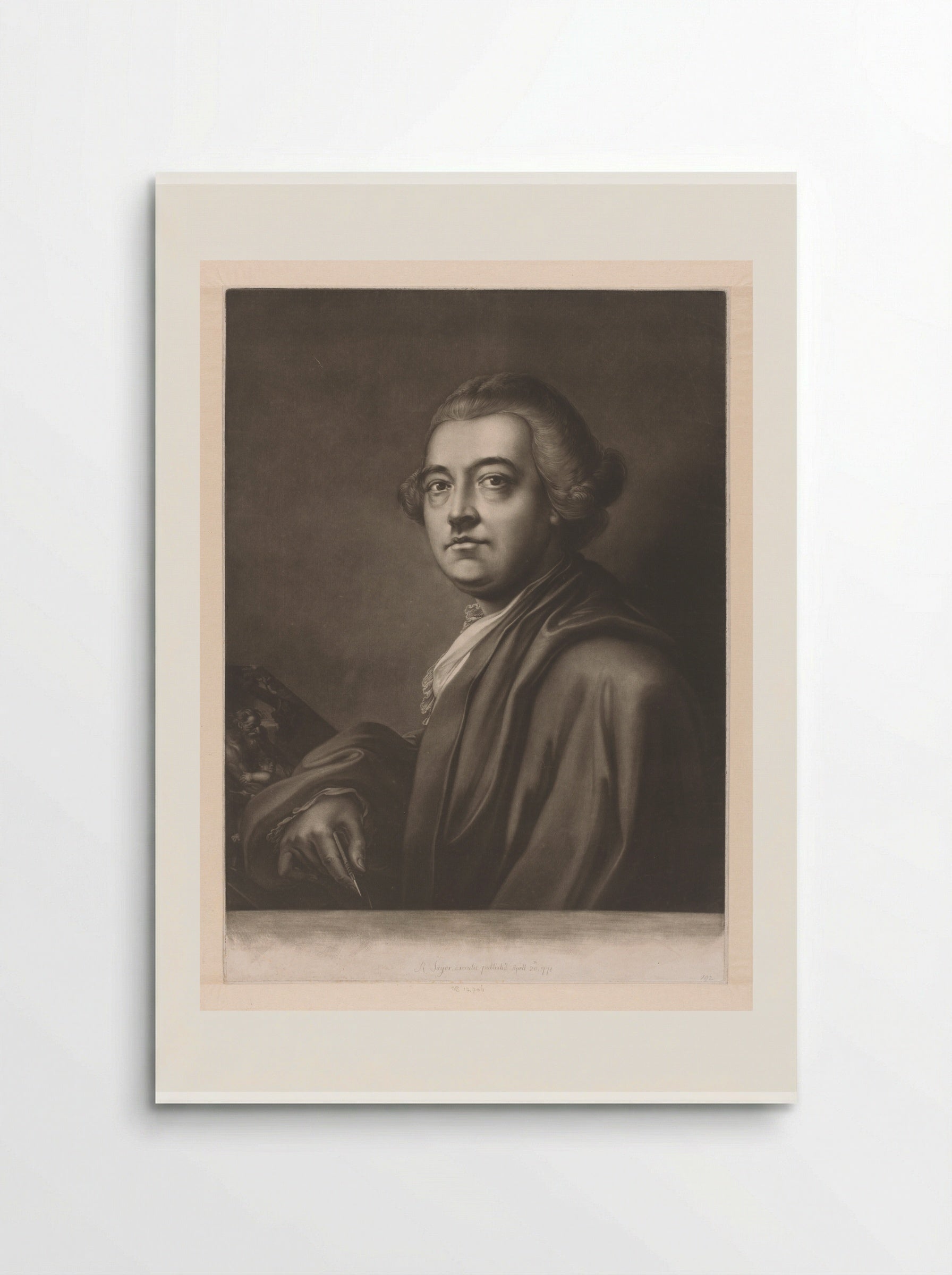 Portrait of John Armstrong - James McArdell - Poster