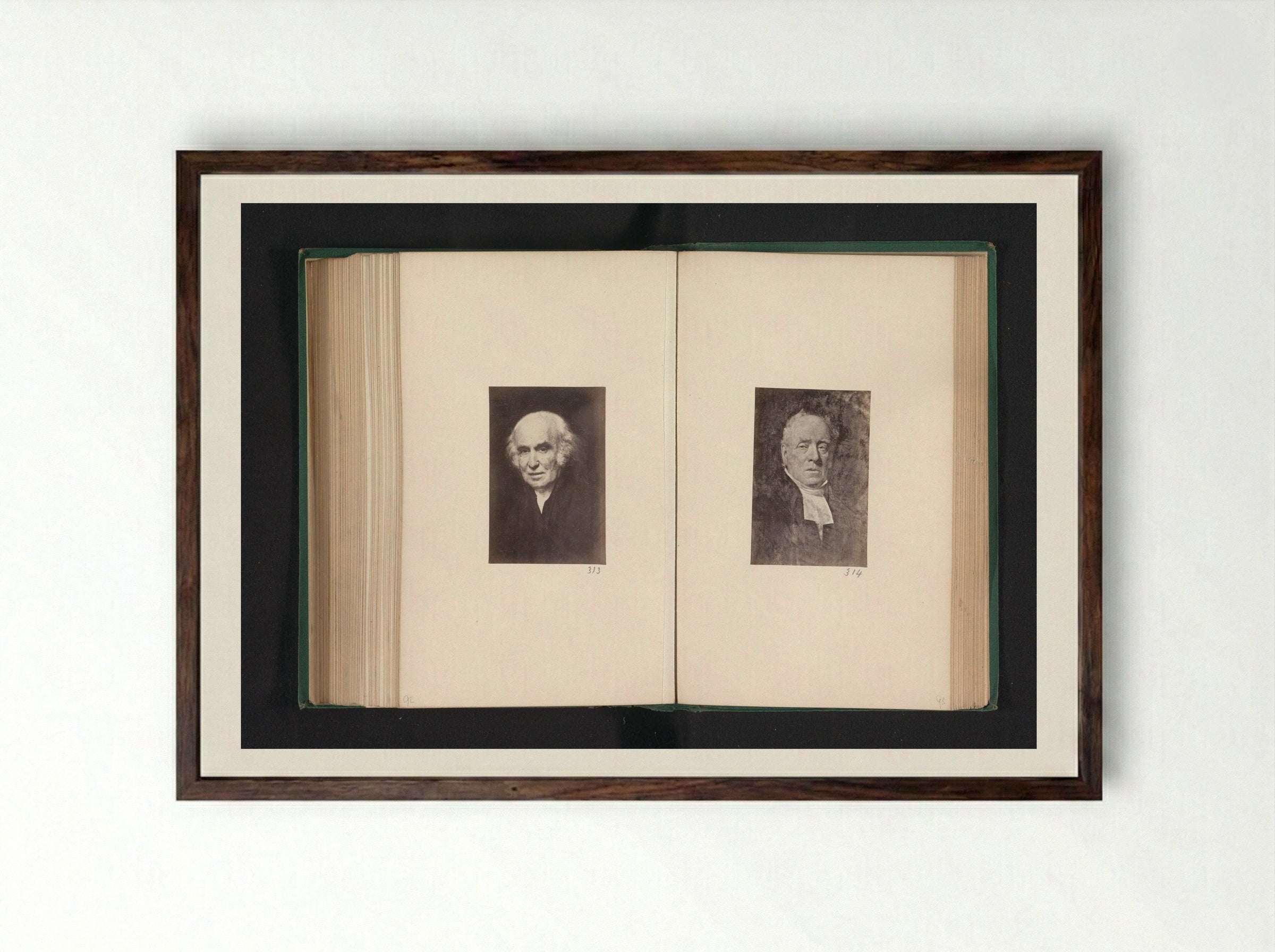 Portrait of John Burns - Thomas Annan - Framed Print Dark Wood