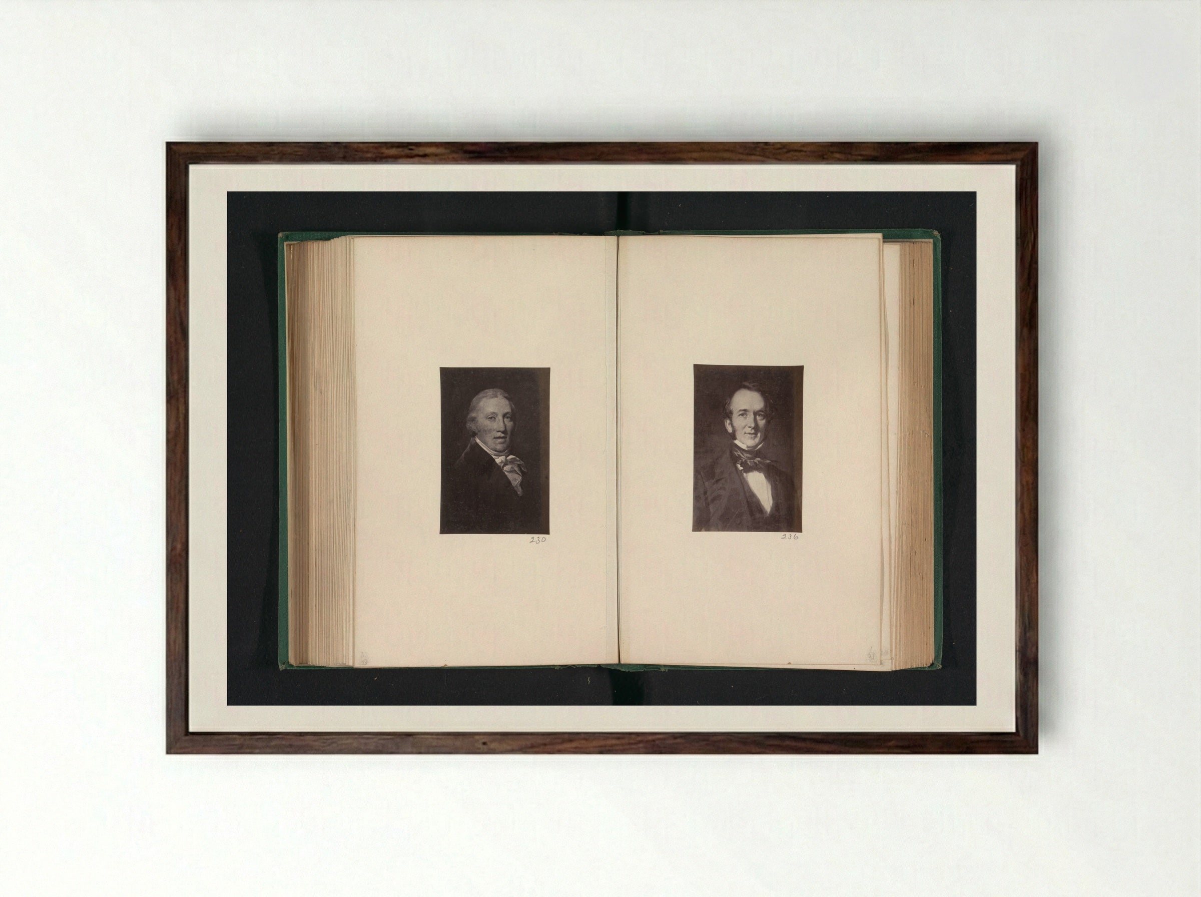 Portrait of John Dunlop - Thomas Annan - Framed Print Dark Wood