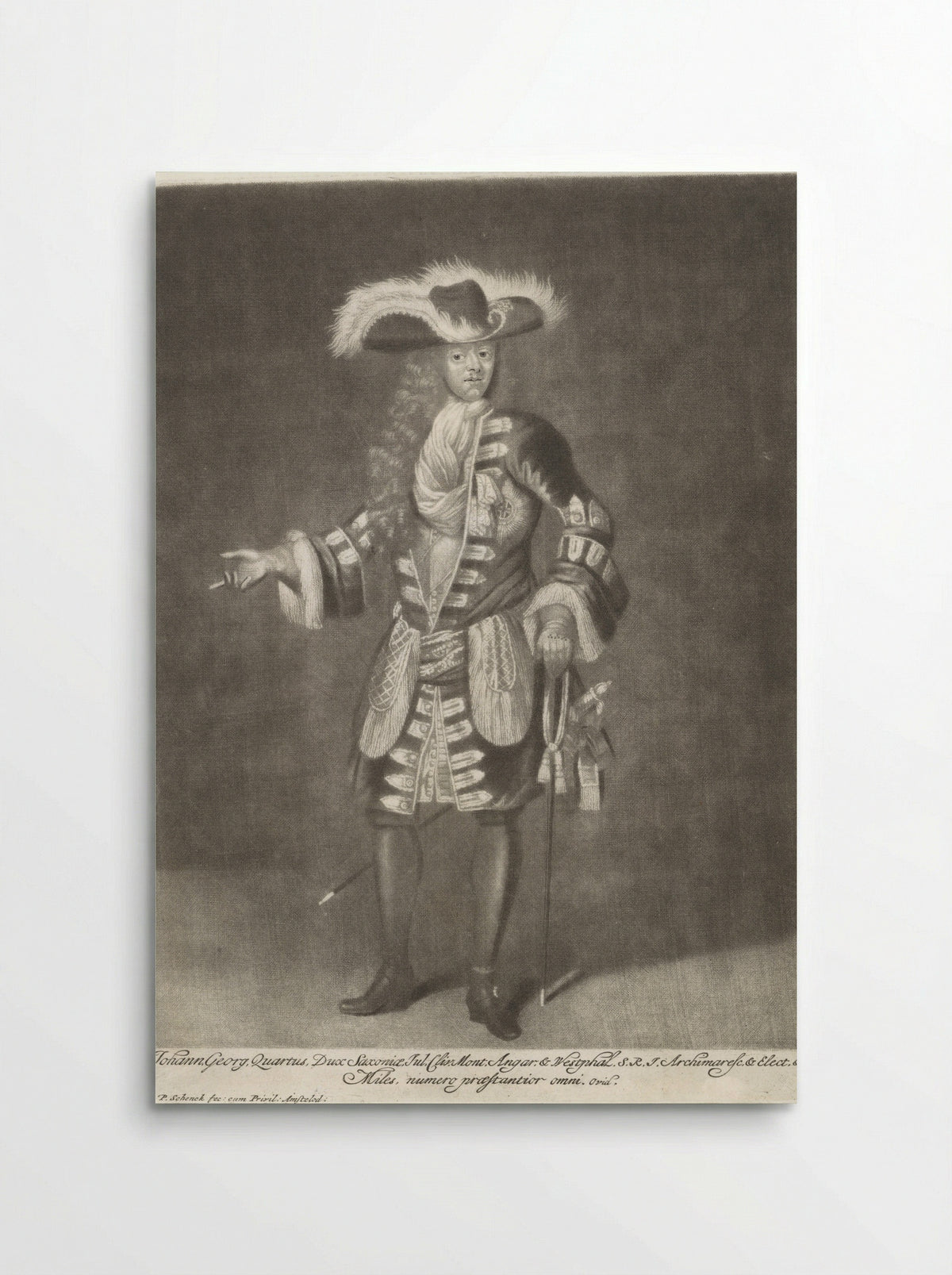 Portrait of John George IV, Elector of Saxony - Pieter Schenk the Elder - Poster