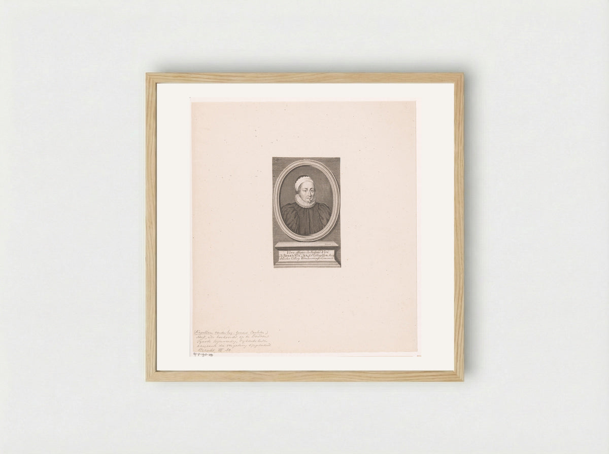Portrait of John Hales - Christian Fritzsch - Framed Print Wood