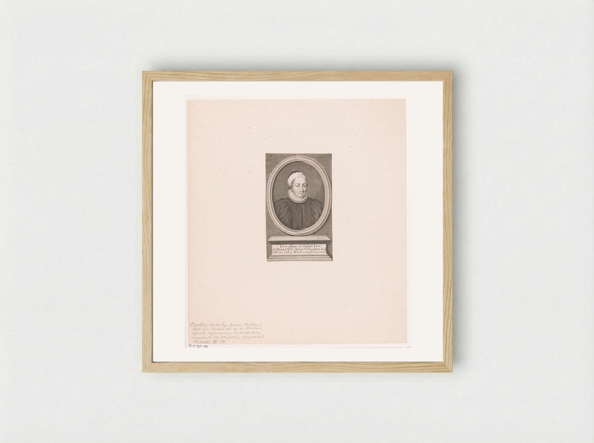 Portrait of John Hales - Christian Fritzsch - Framed Print Wood