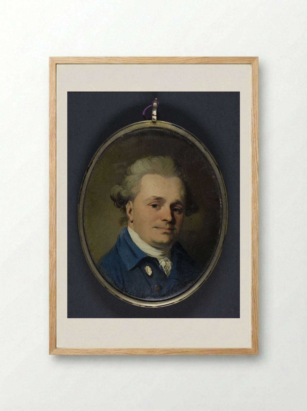 Portrait of John Henderson - Gilbert Stuart - Framed Print Wood