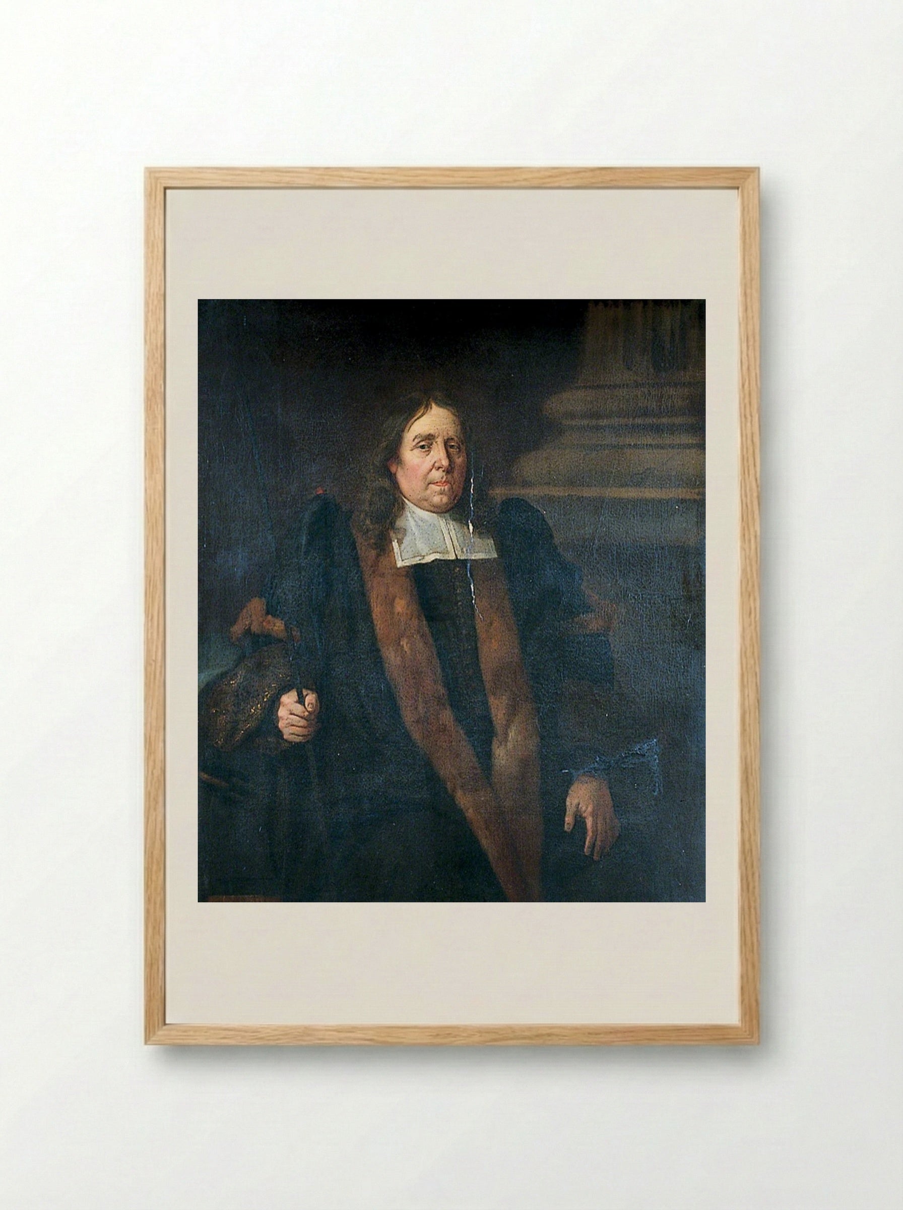 Portrait of John Morris - John Riley - Framed Print Wood