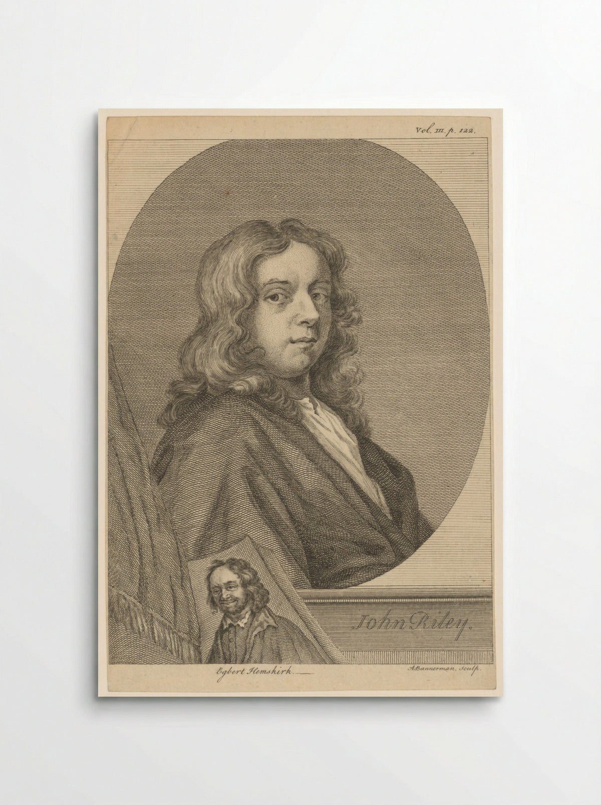Portrait of John Riley and Egbert van Heemskerck - Alexander Bannerman - Poster
