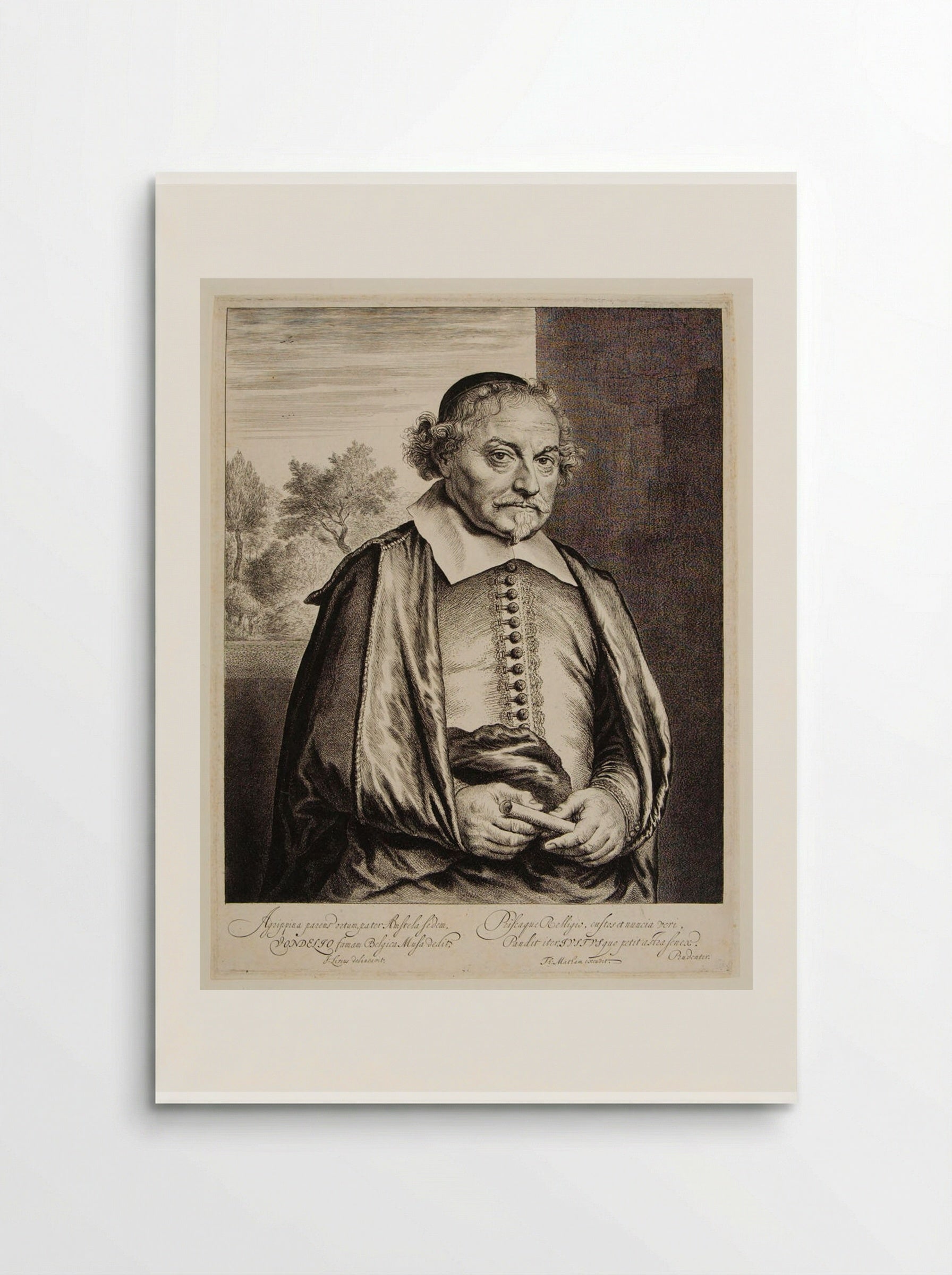 Portrait of Joost van den Vondel - Jan Lievens - Poster