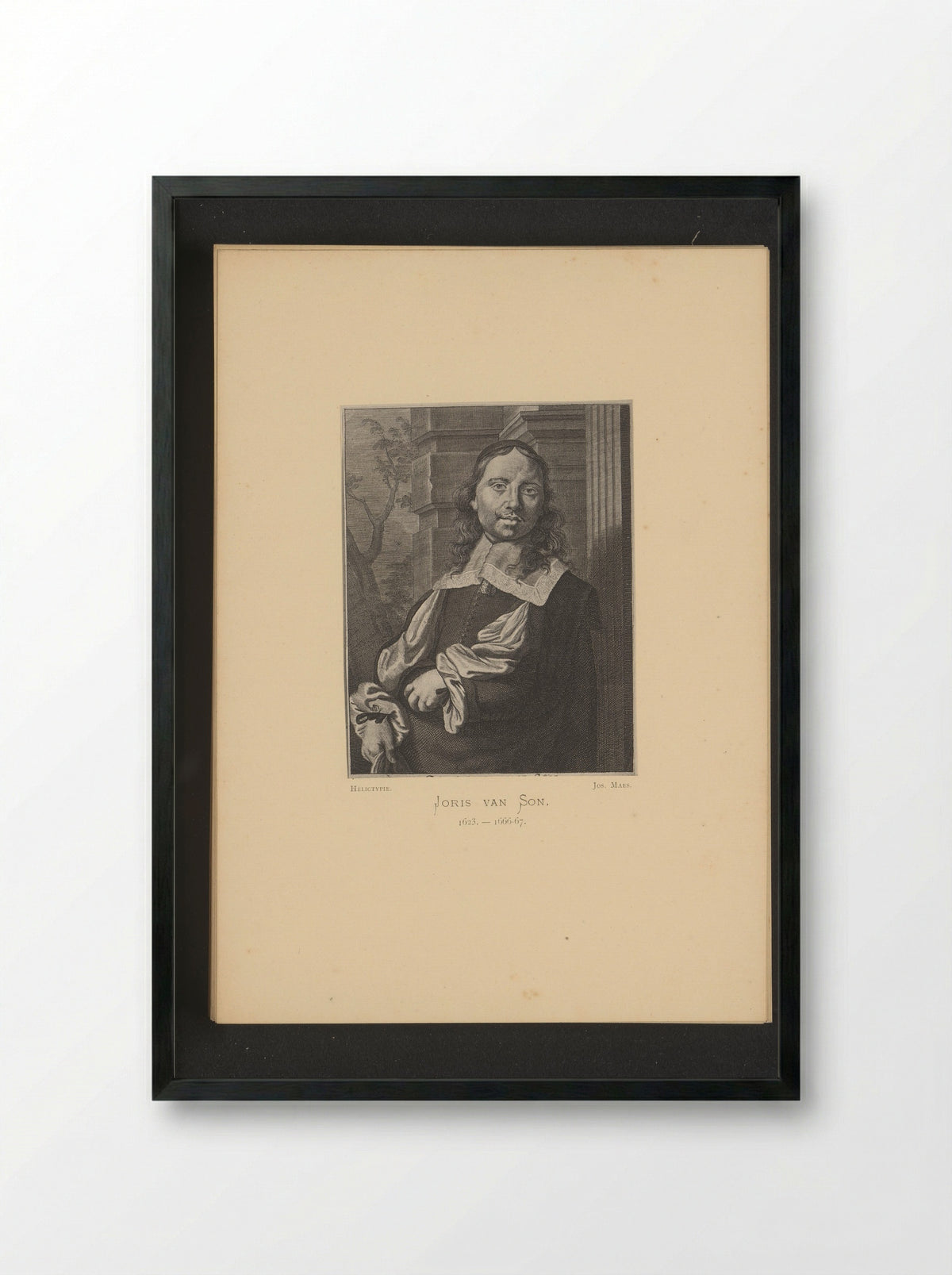 Portrait of Joris van Son - Joris van Son - Framed Print Black