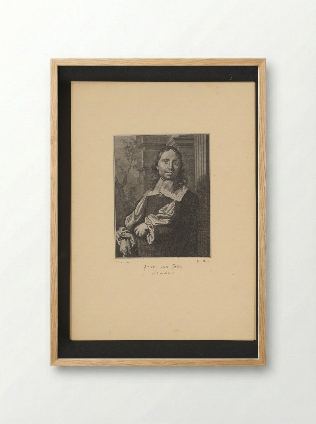 Portrait of Joris van Son - Joris van Son - Framed Print Wood