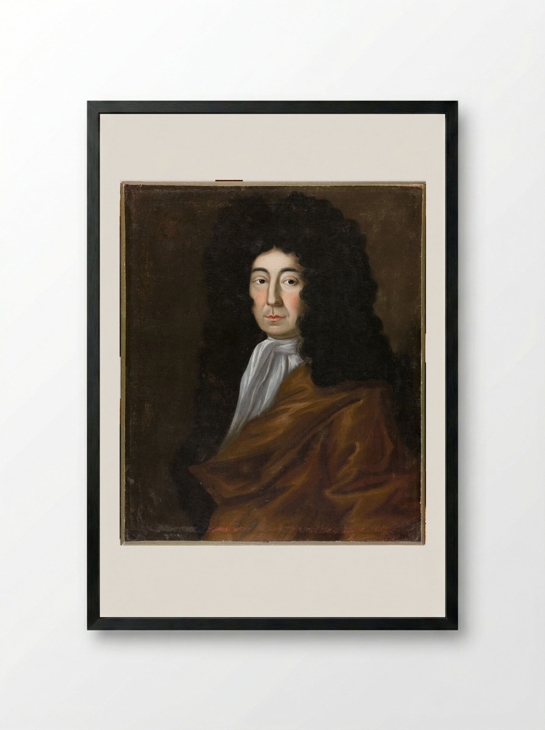 Portrait of Joseph Dudley - Fine Art Print - Framed Print Black