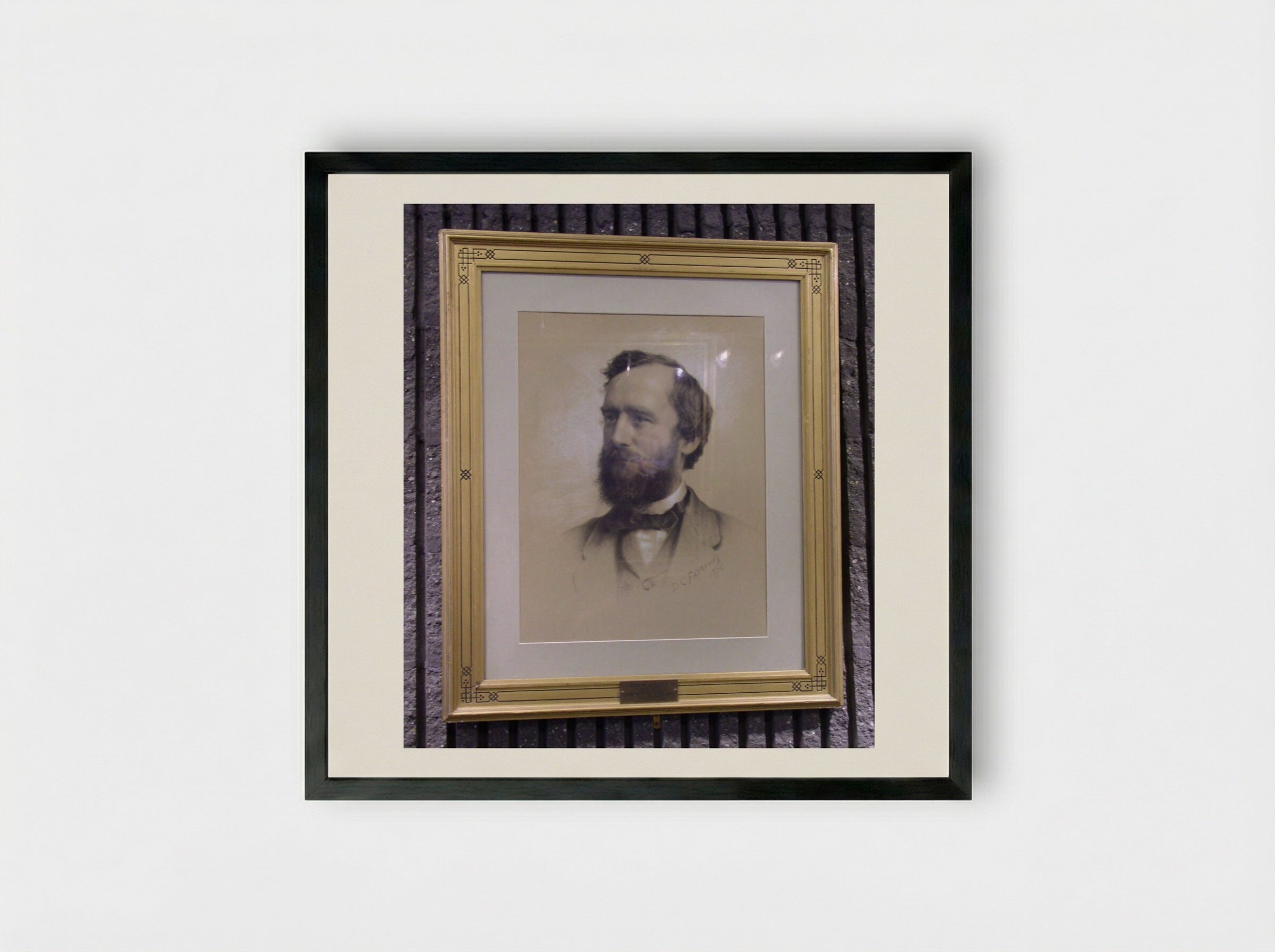 Portrait of Joseph Winlock - Dominique C. Fabronius - Framed Print Black