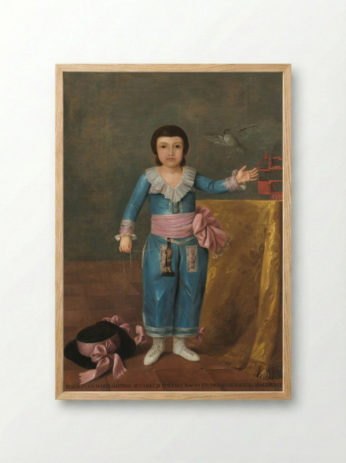 Portrait of Juan Maria Osorio - Agustín Esteve y Marques - Framed Print Wood