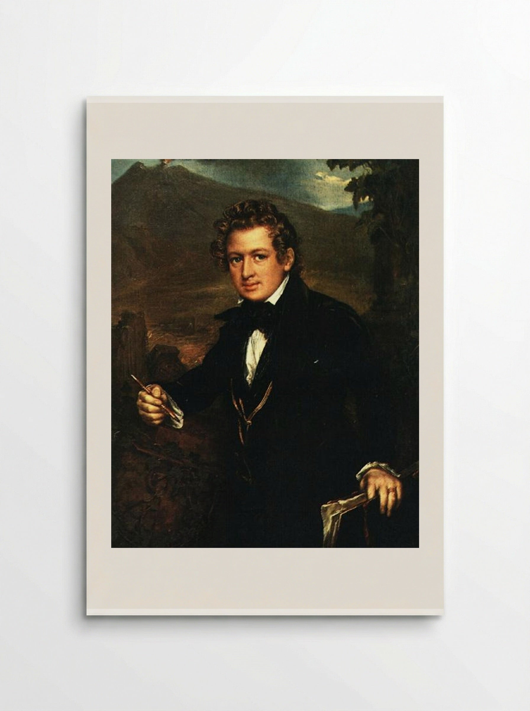 Portrait of Karl Bryullov - Vasily Tropinin - Poster