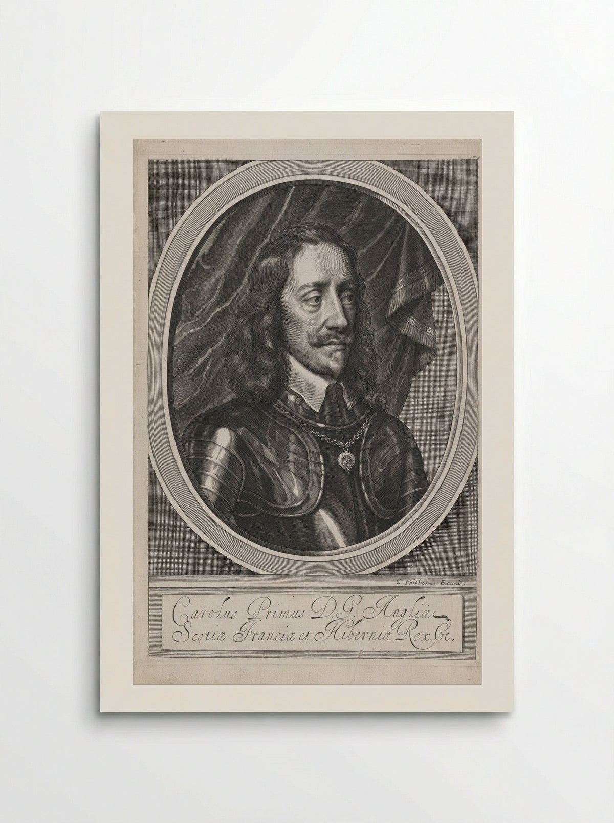 Portrait of King Charles I - William Faithorne (I) - Poster