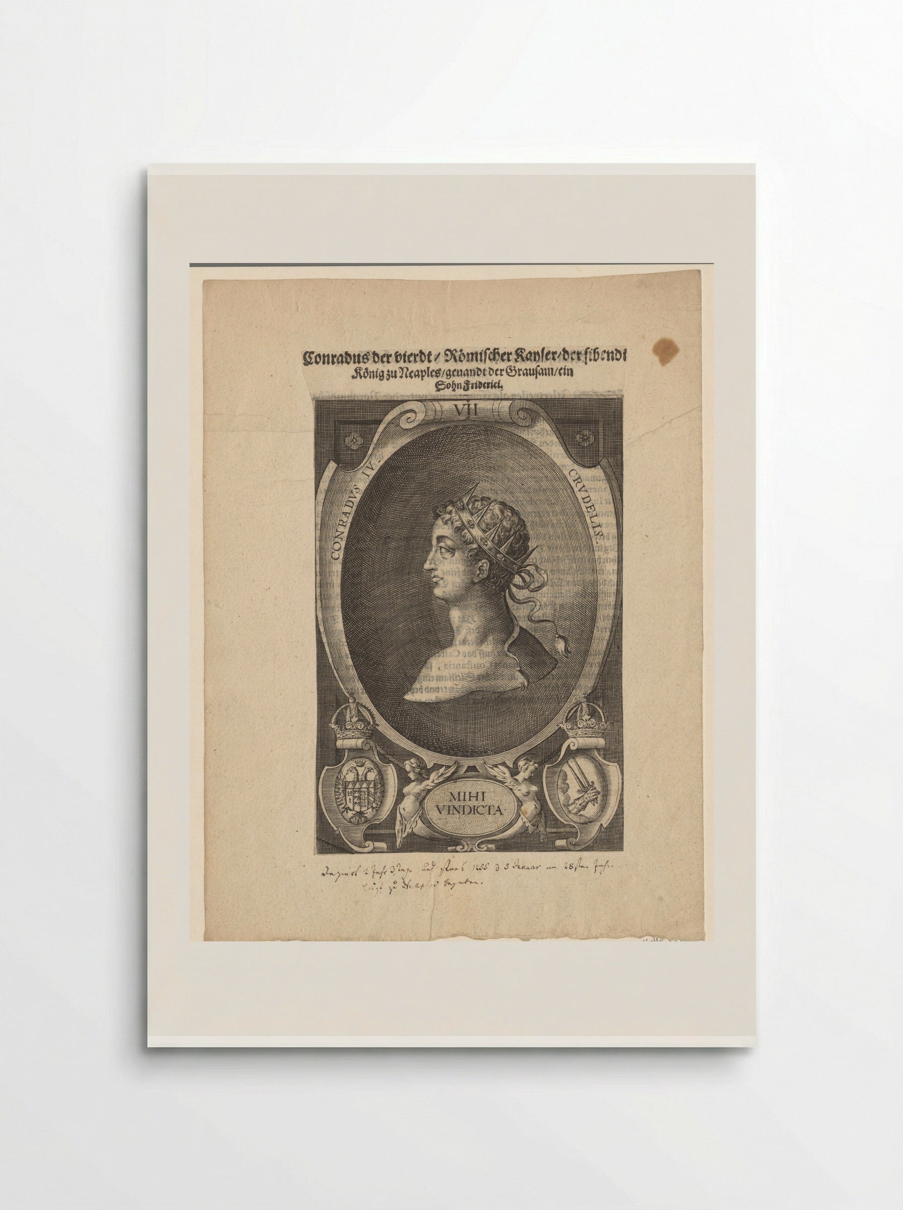 Portrait of King Conrad IV - Lucas Kilian - Poster