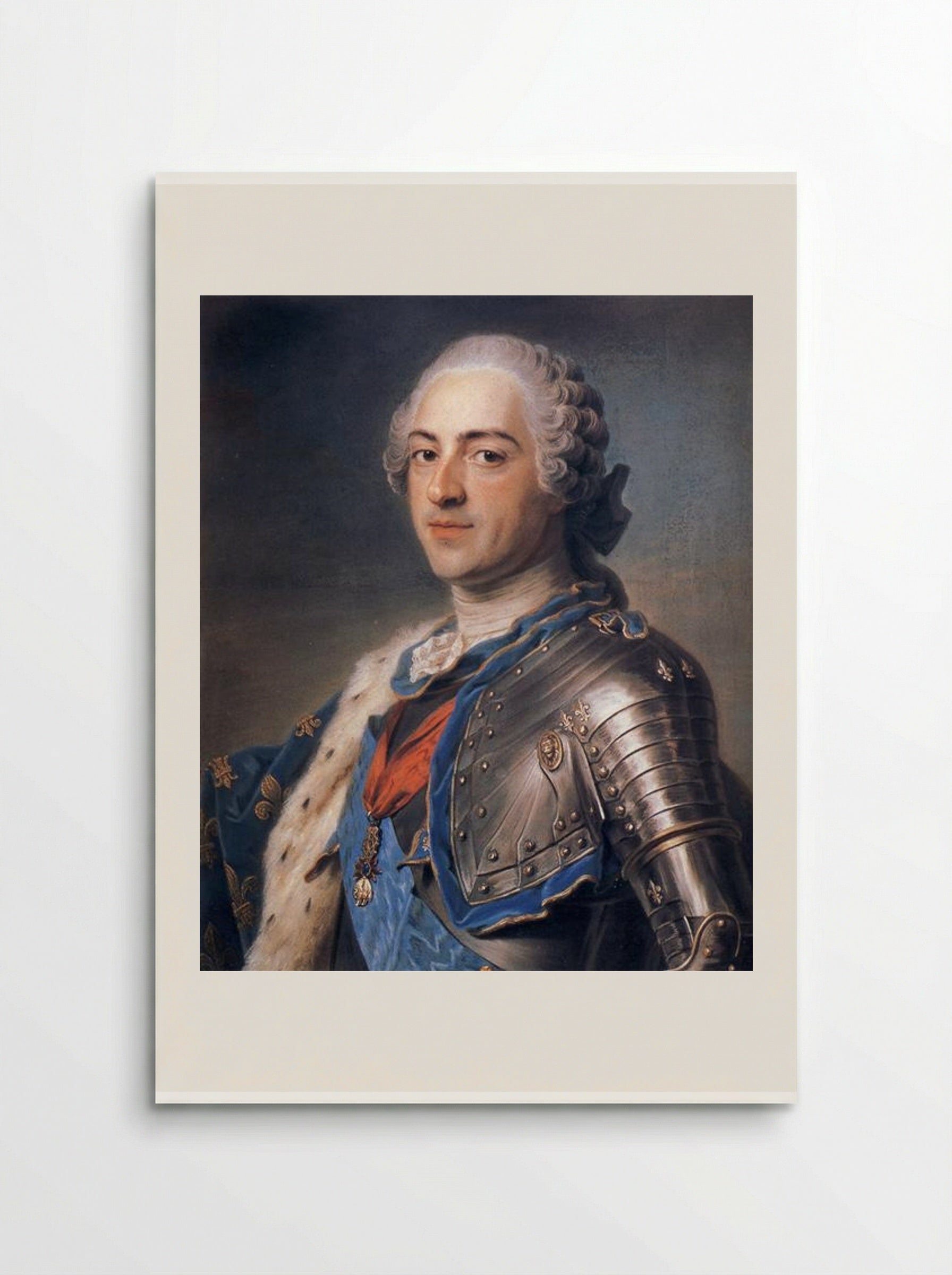 Portrait of King Louis XV - Maurice Quentin de La Tour - Poster