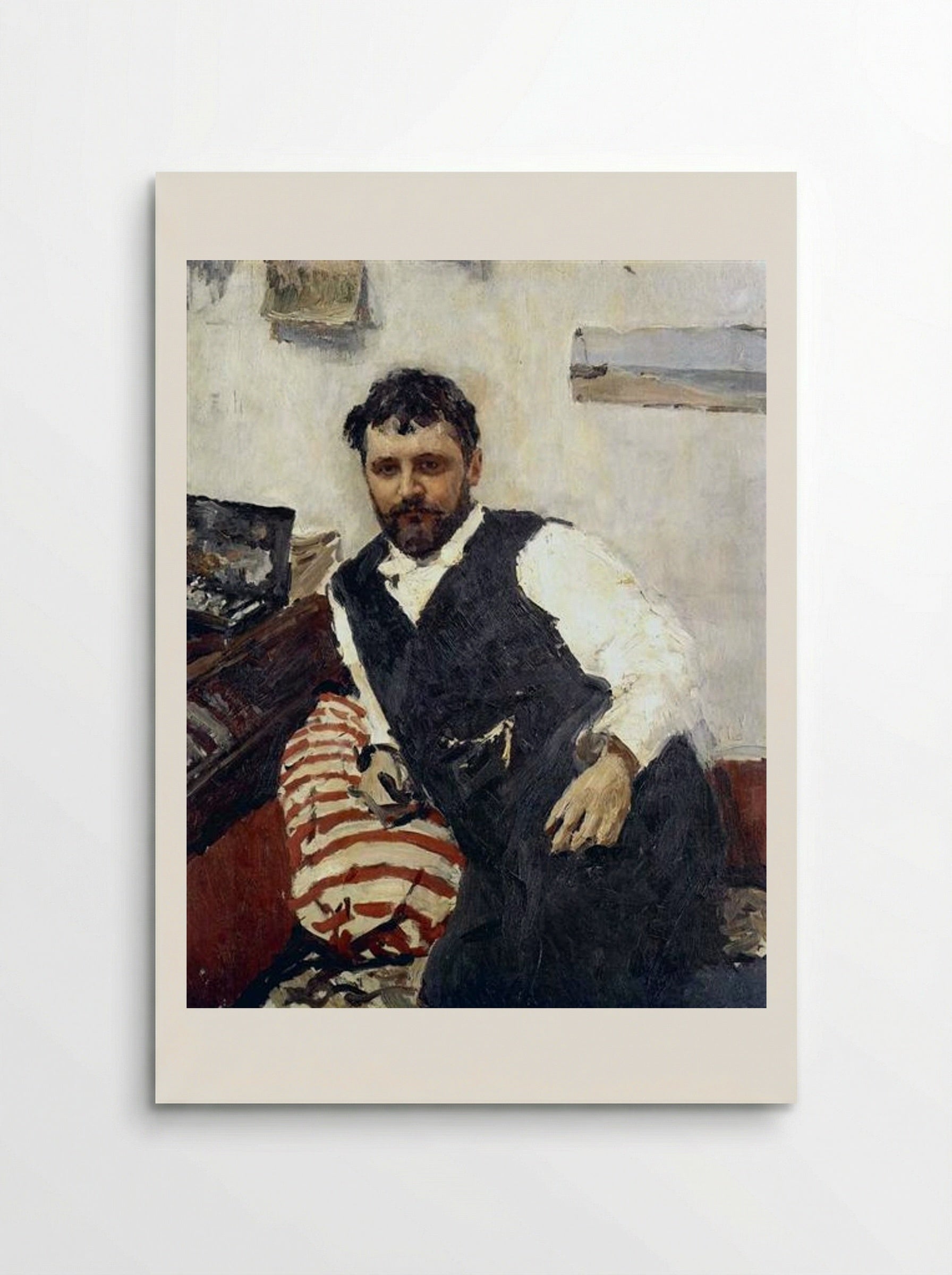 Portrait of Konstantin Korovin - Valentin Serov - Poster