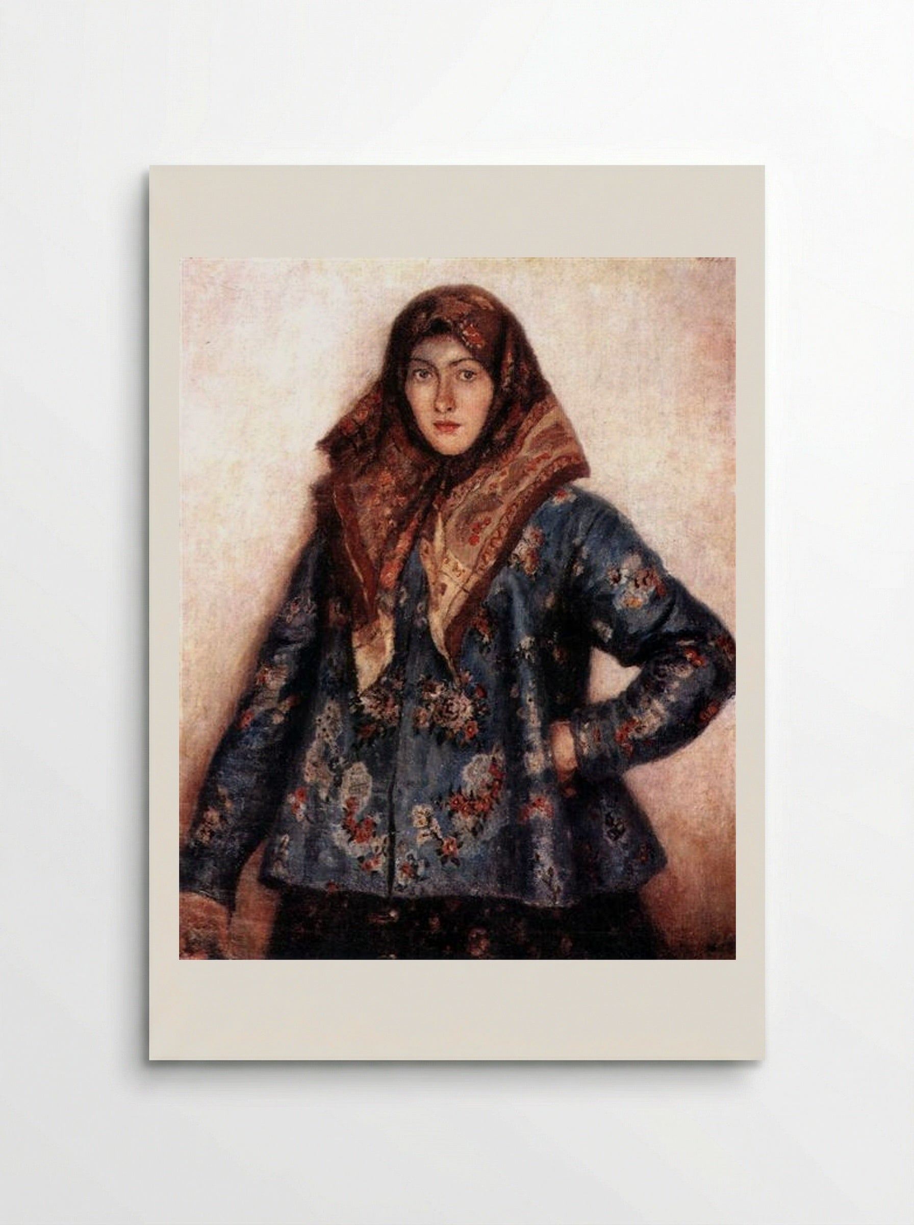 Portrait of L. T. Matorina - Vasily Surikov - Poster