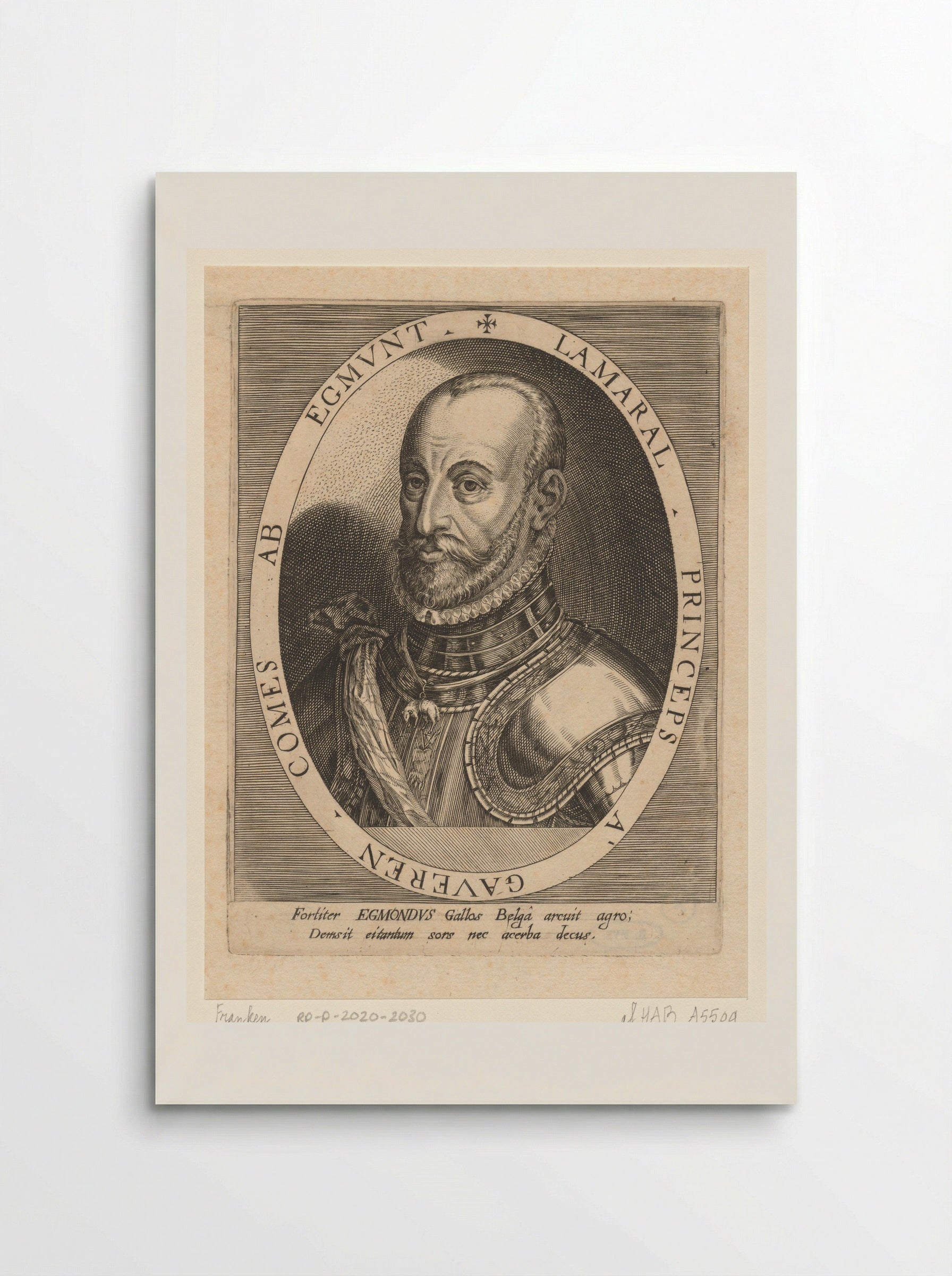 Portrait of Lamoral, Count of Egmont - Dominicus Custos - Poster