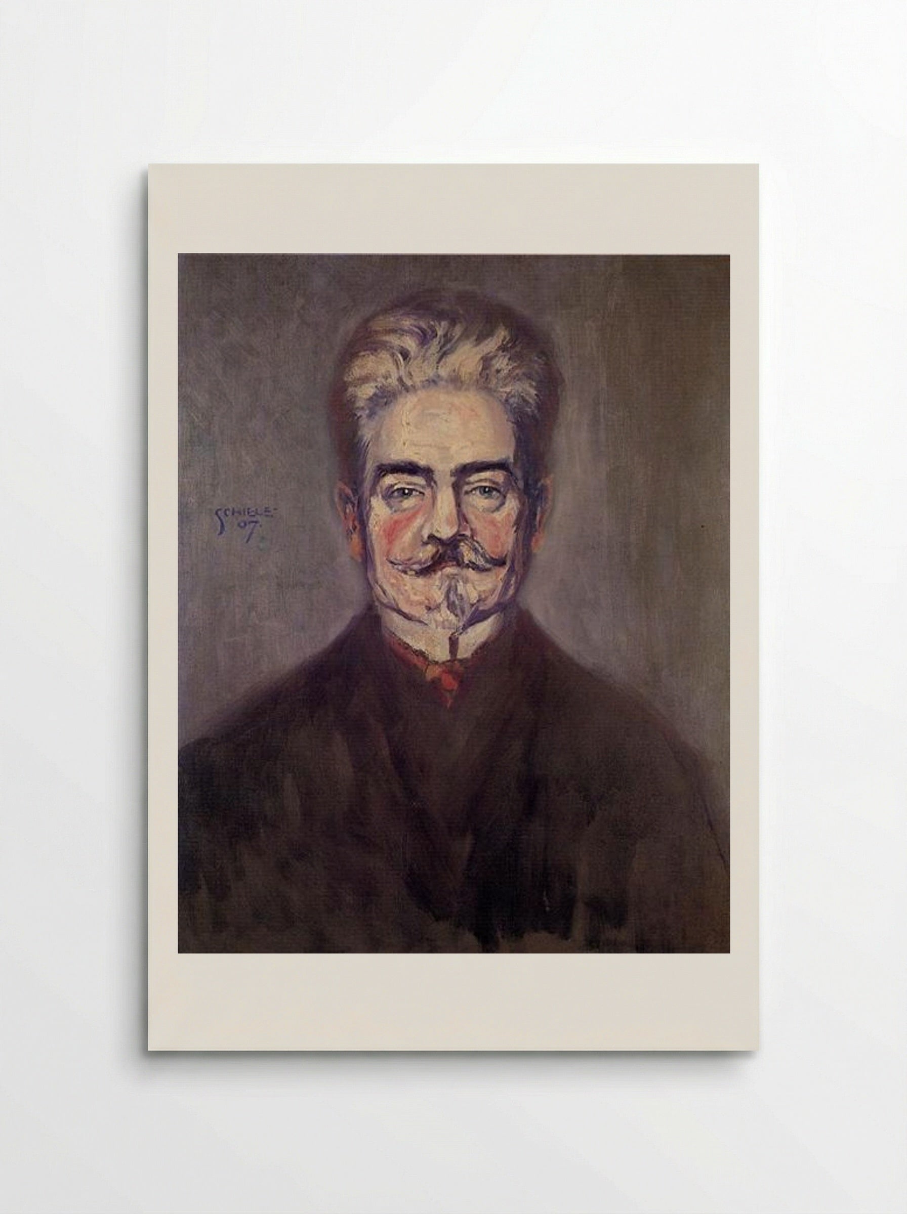 Portrait of Leopold Czihaczek - Egon Schiele - Poster