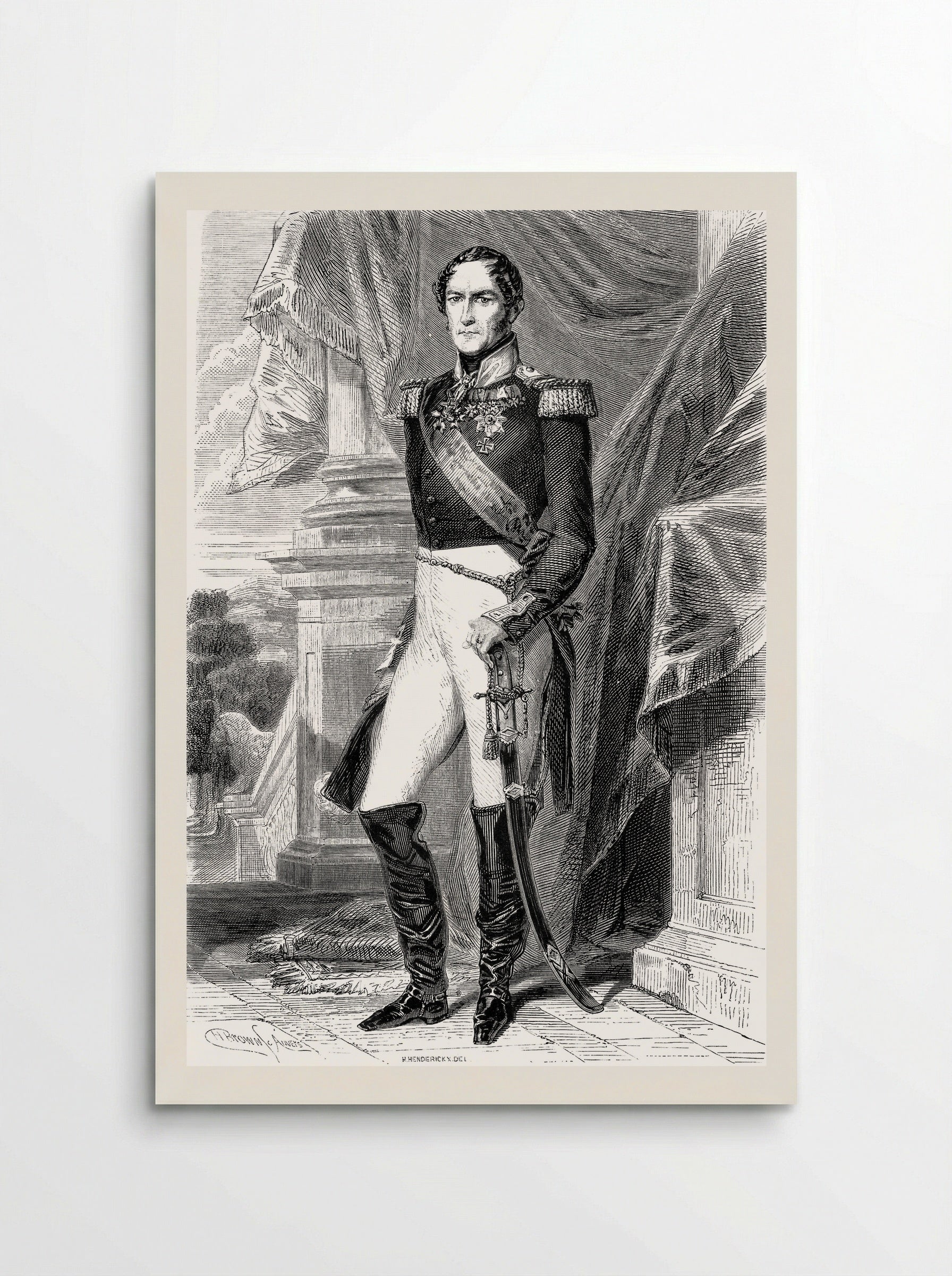 Portrait of Leopold I of Belgium - Franz Xaver Winterhalter - Poster