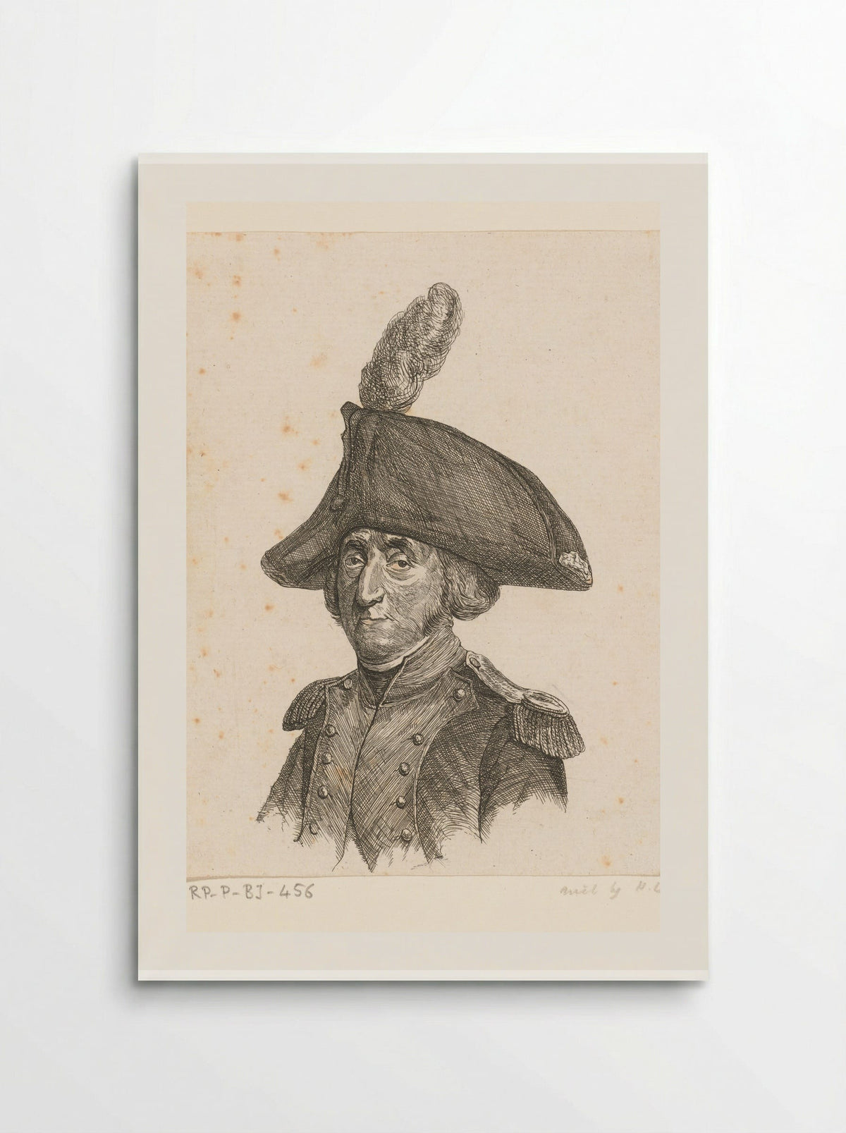 Portrait of Lieutenant-Colonel Benjamin Roelofswaard - Ernst Willem Jan Bagelaar - Poster