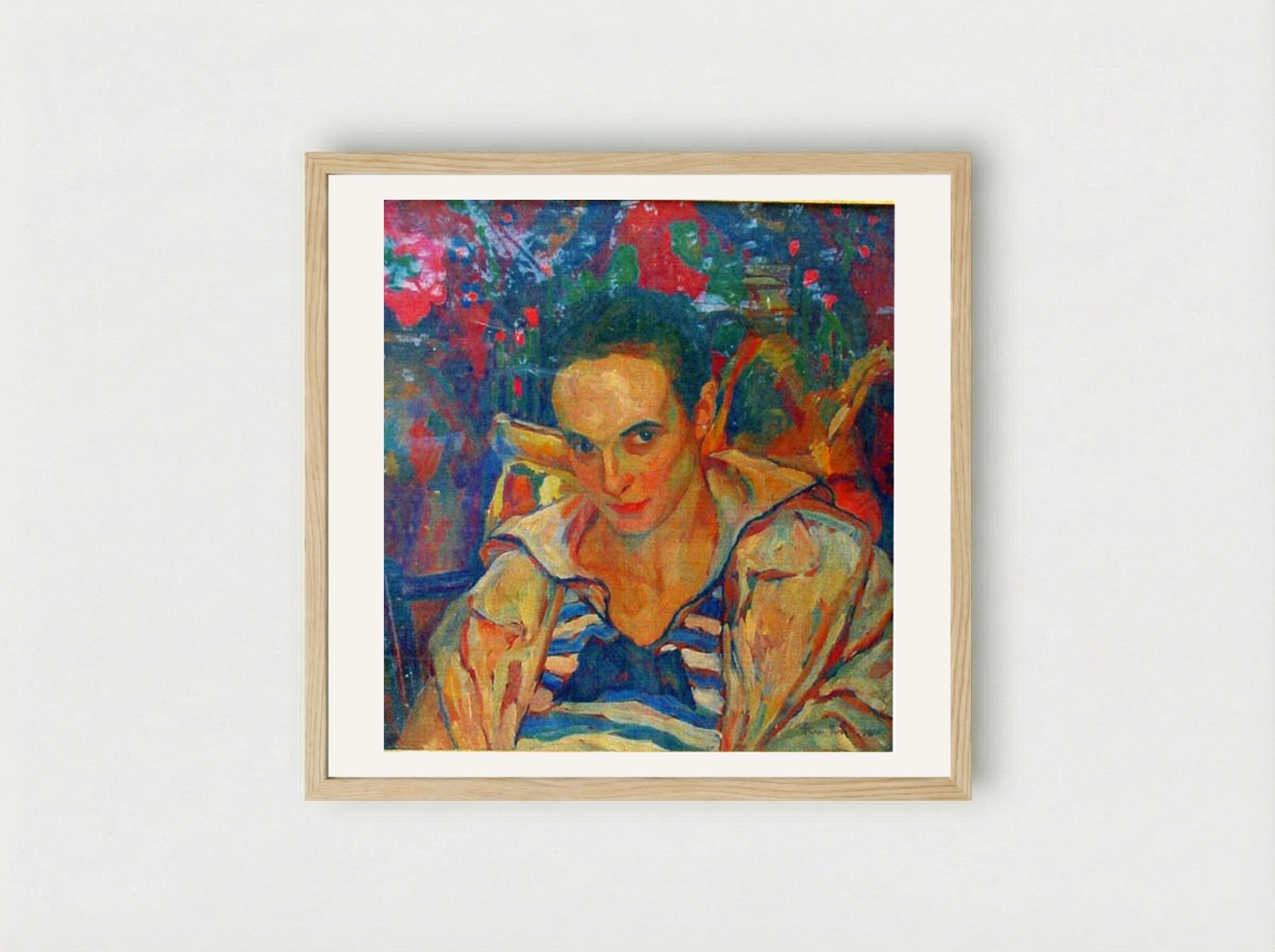 Portrait of Lola Schmierer Roth - Ion Theodorescu-Sion - Framed Print Wood