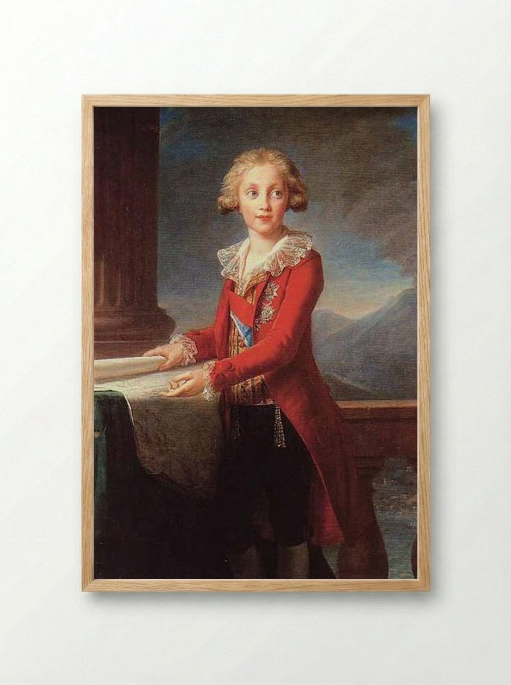 Portrait of Louis, Dauphin of France - Louise Elisabeth Vigée Le Brun - Framed Print Wood