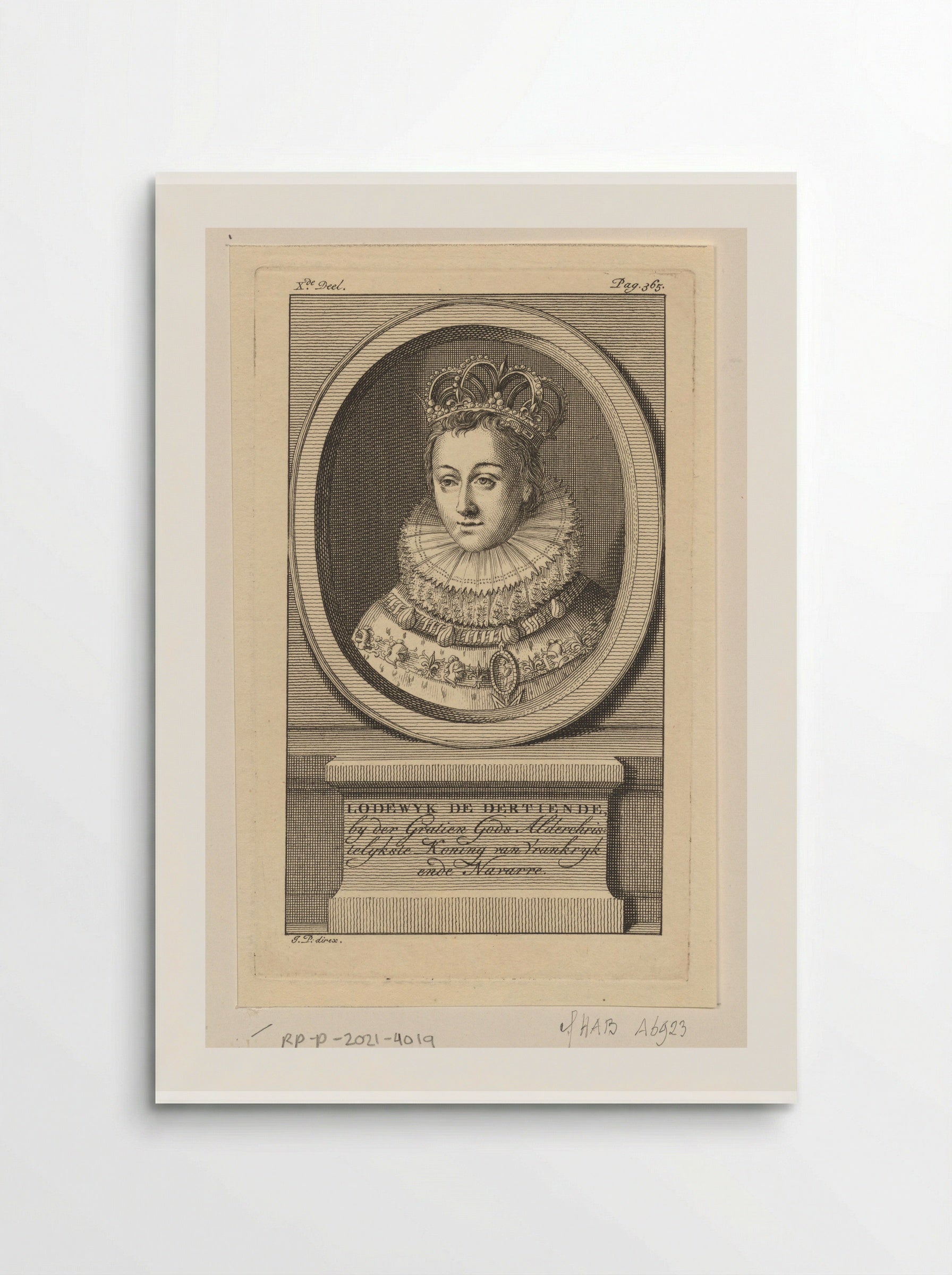 Portrait of Louis XIII of France - Jan Punt - Poster