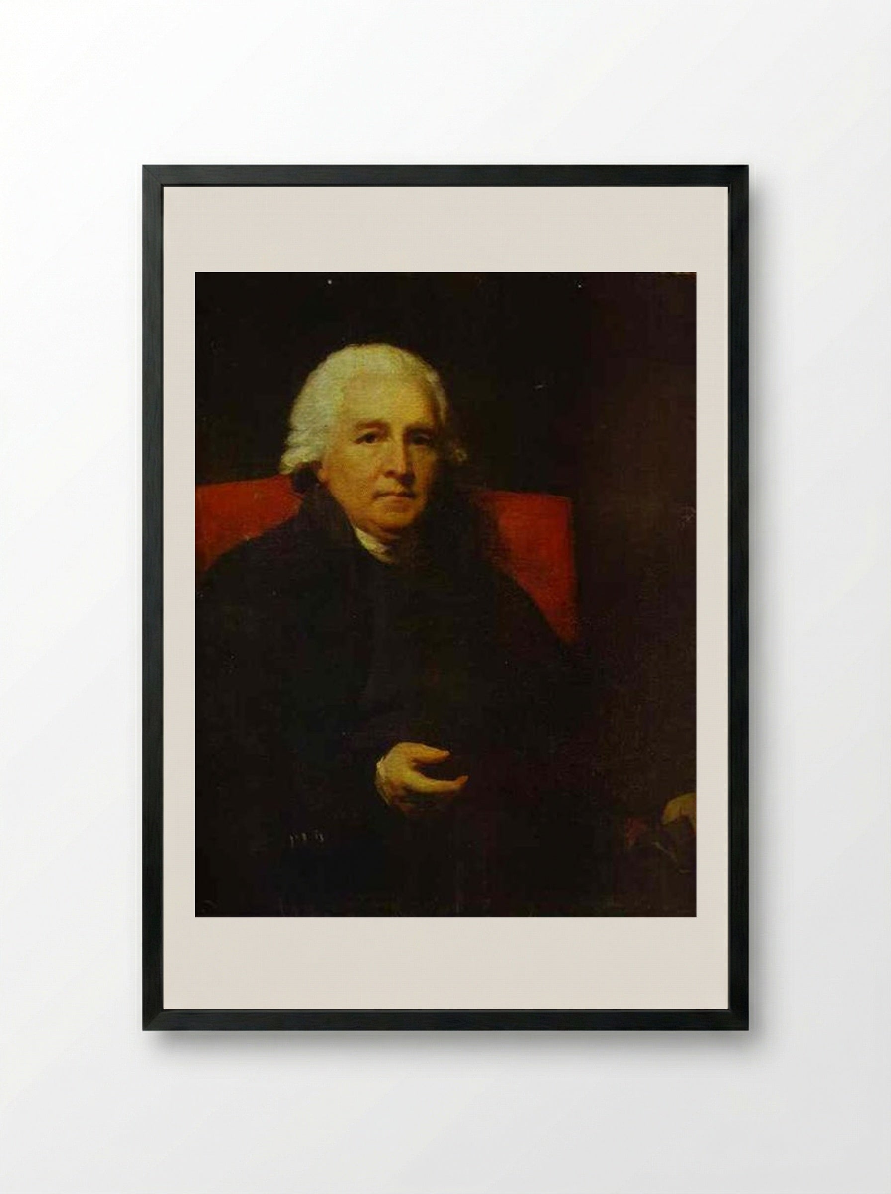 Portrait of Lucius O'Beirne, Bishop of Meath - Henry Raeburn - Framed Print Black
