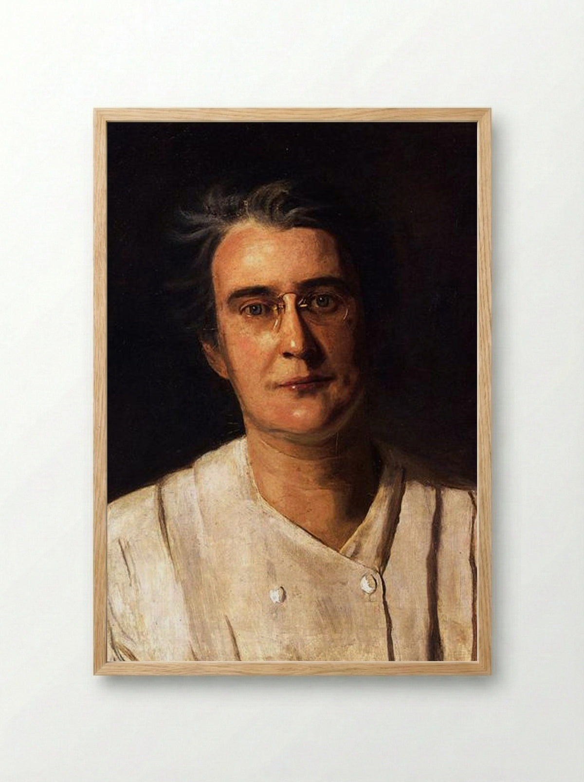 Portrait of Lucy Langdon Williams Wilson - Thomas Eakins - Framed Print Wood
