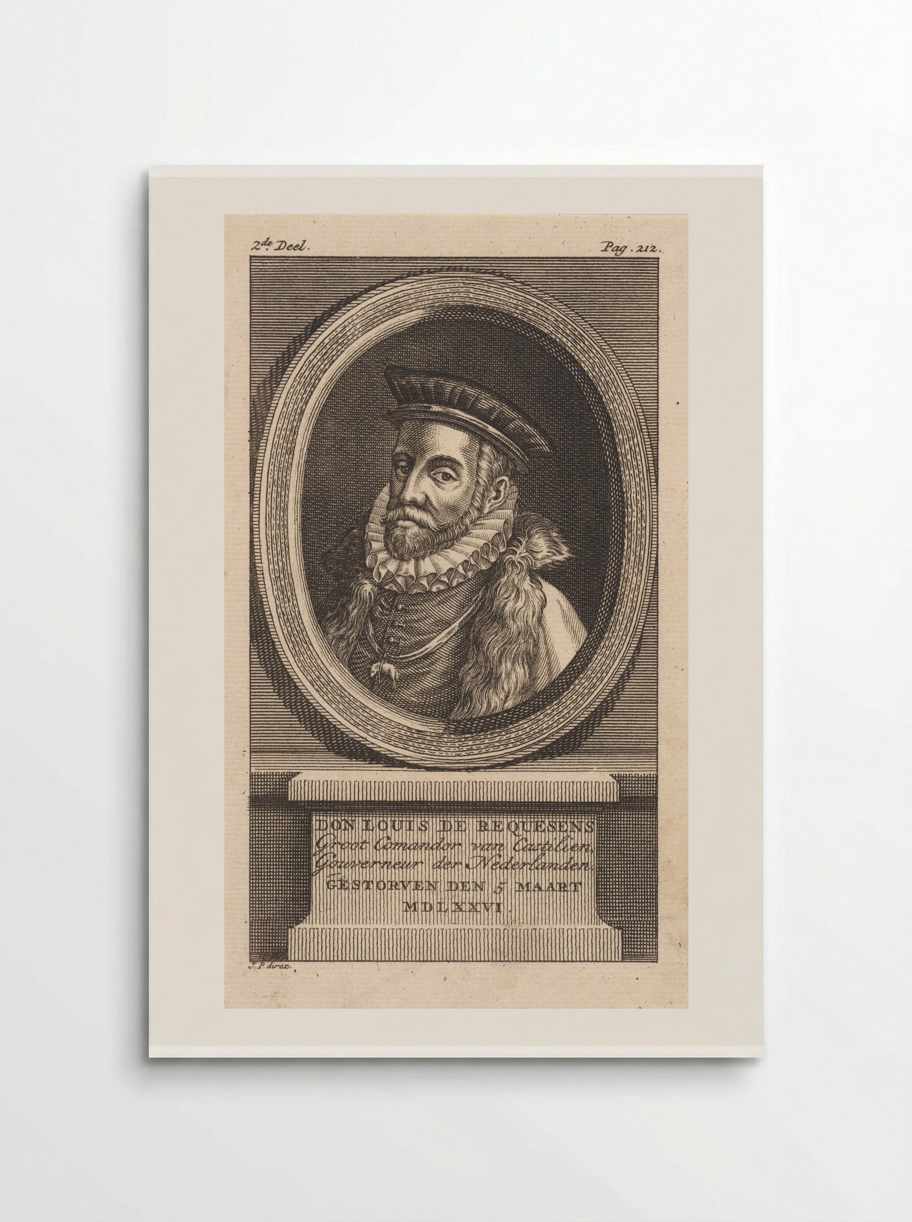 Portrait of Luis de Zúñiga y Requesens - Jan Punt - Poster
