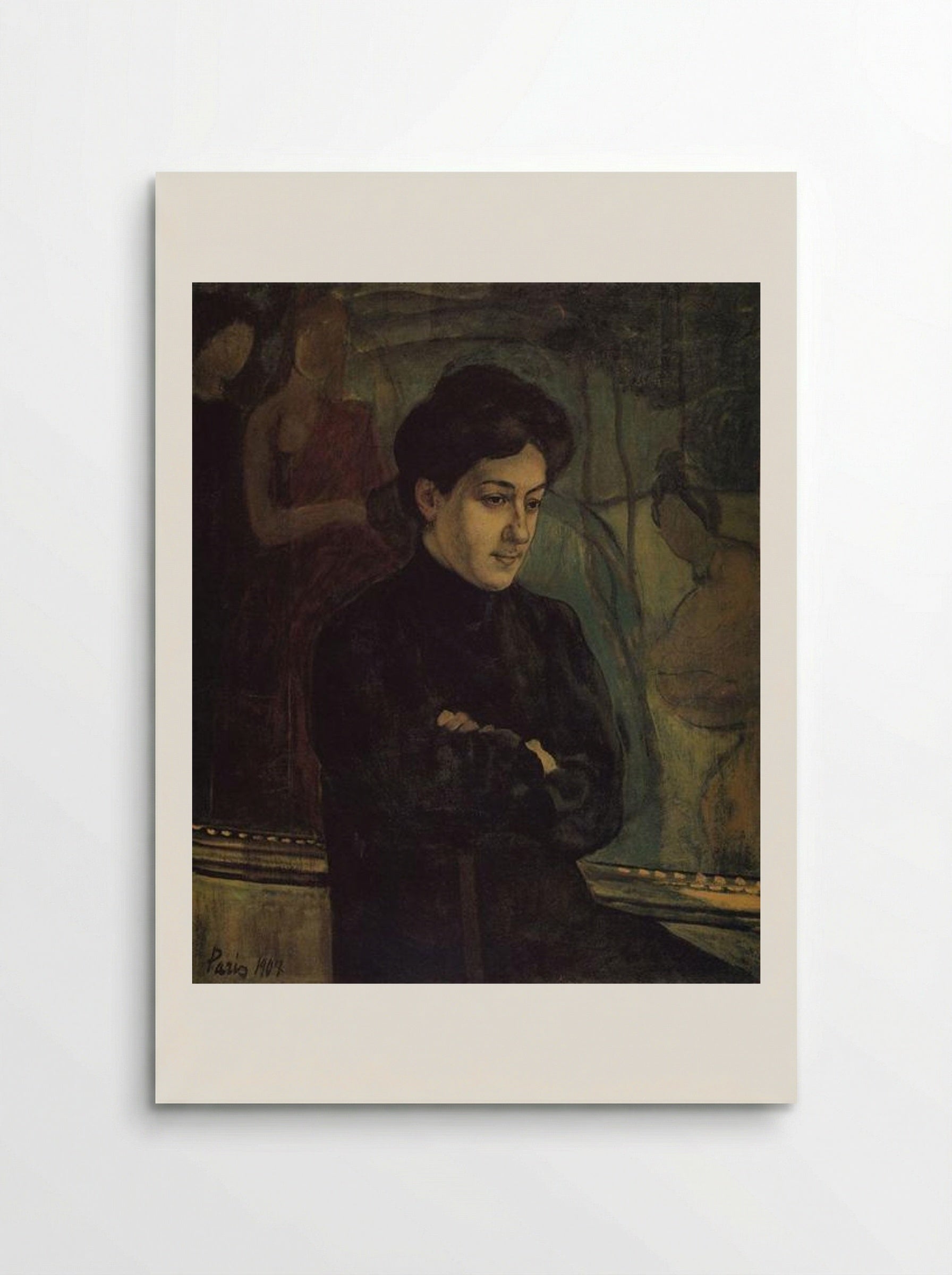 Portrait of M.F. Petrova-Vodkina - Kuzma Petrov-Vodkin - Poster