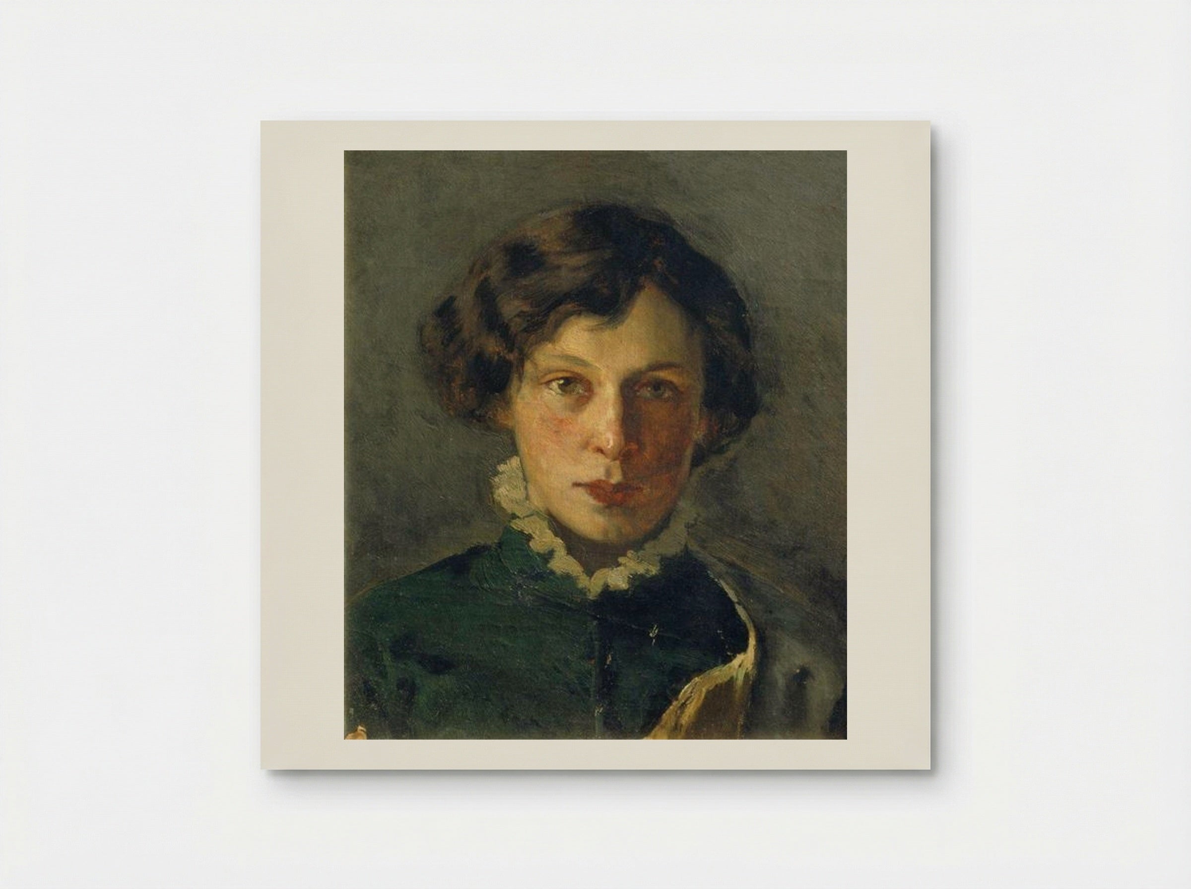 Portrait of M. Nesterova - Mikhail Nesterov - Poster