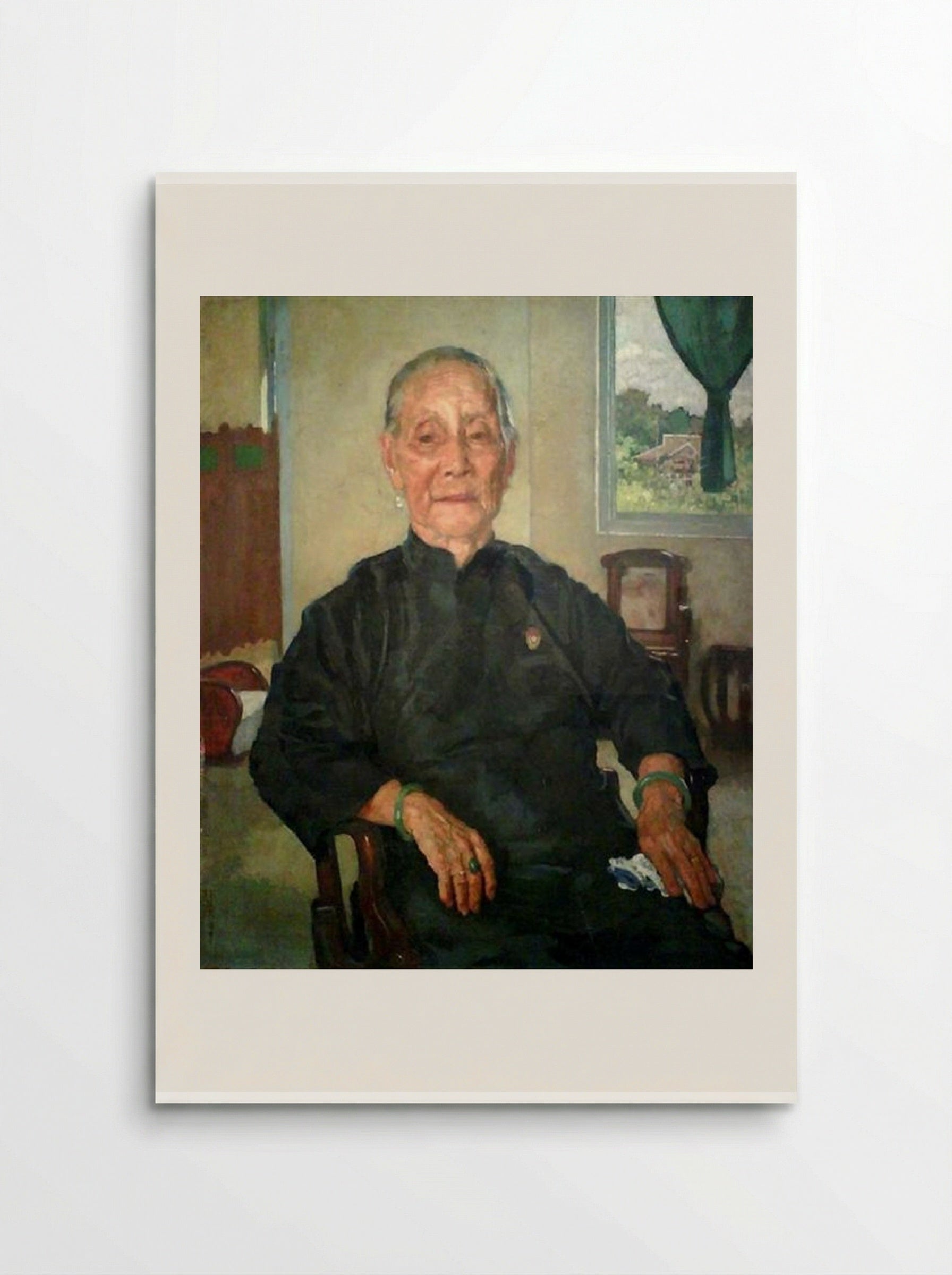 Portrait of Madame Cheng - Xu Beihong - Poster
