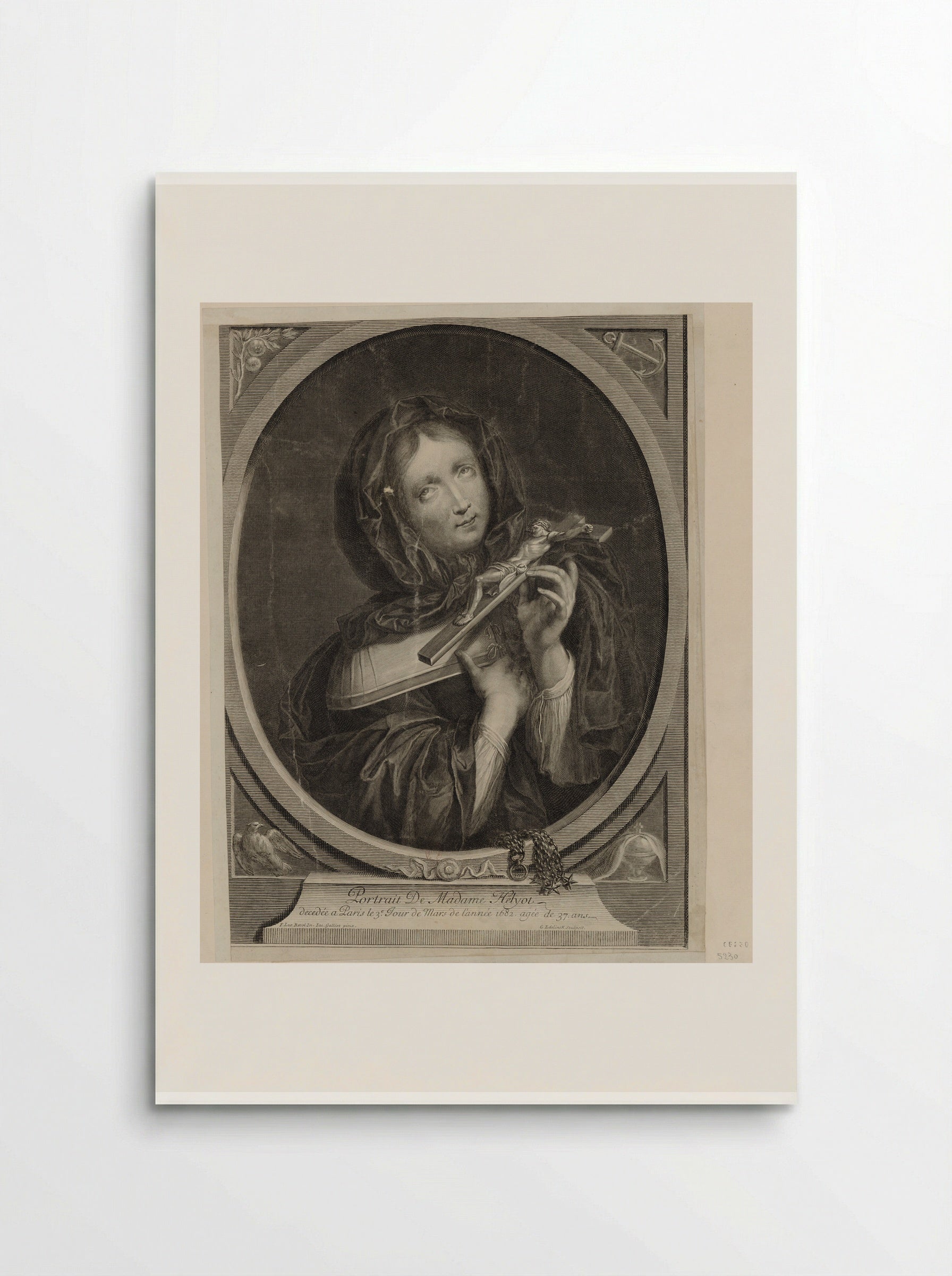 Portrait of Madame Helyot - Gérard Edelinck - Poster