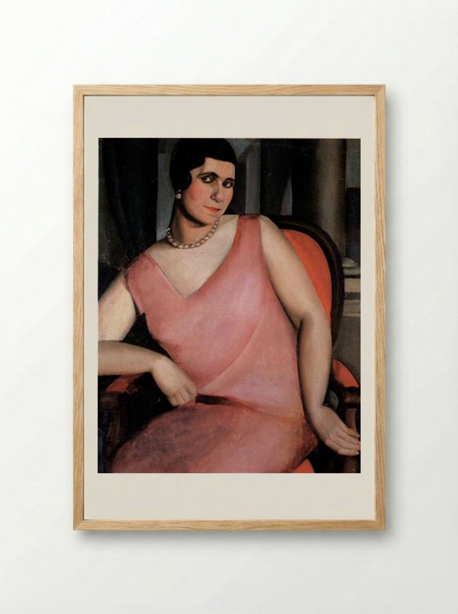 Portrait of Madame Zanetos - Tamara de Lempicka - Framed Print Wood