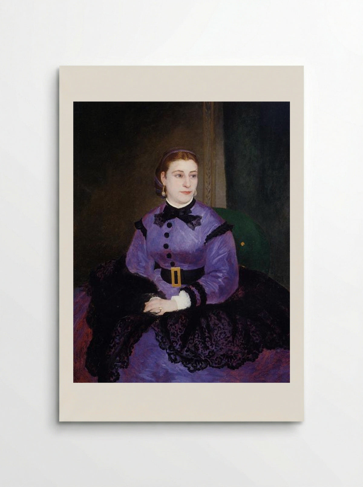 Portrait of Mademoiselle Sicot - Pierre-Auguste Renoir - Poster