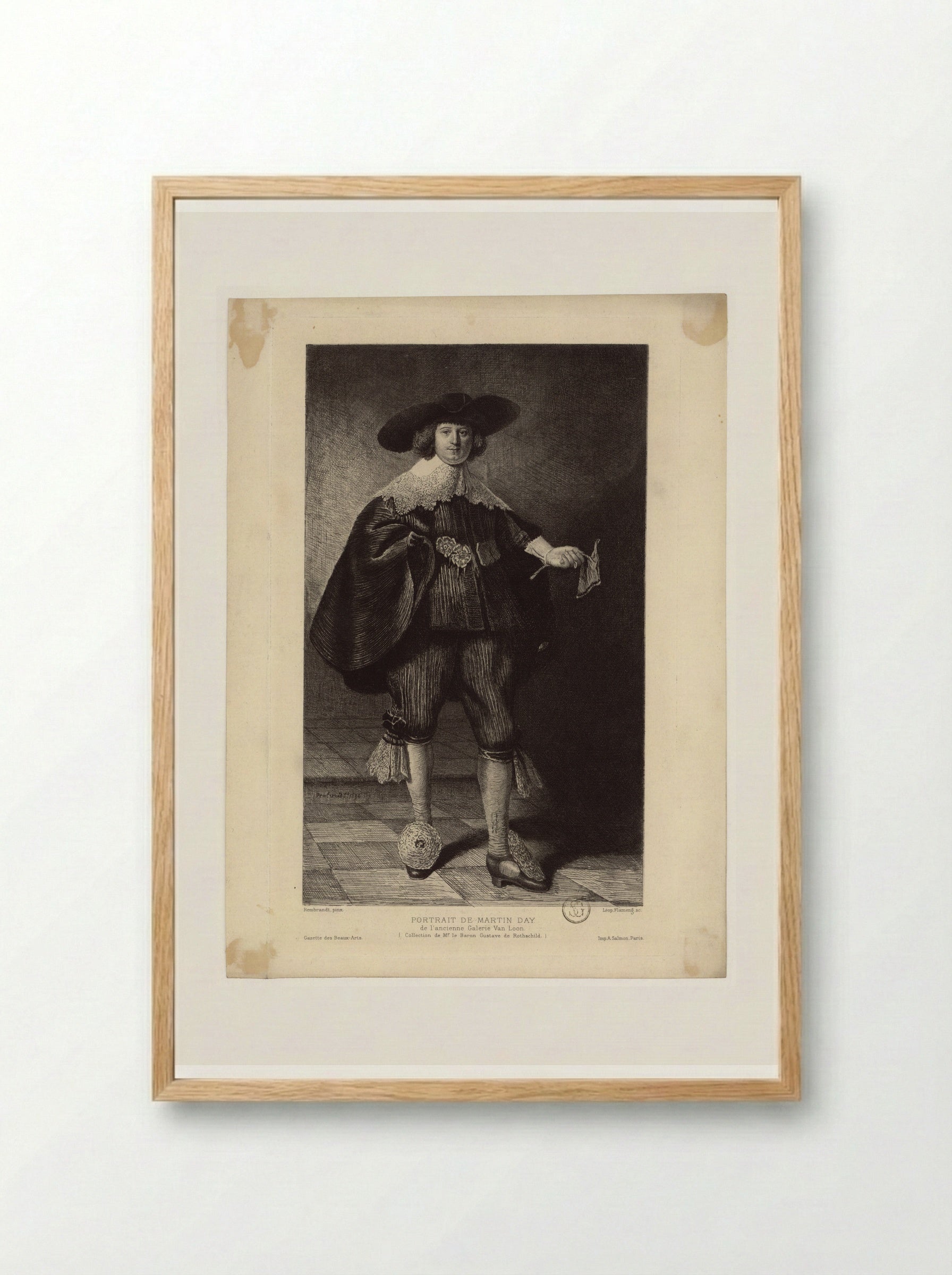Portrait of Maerten Soolmans - Léopold Flameng - Framed Print Wood