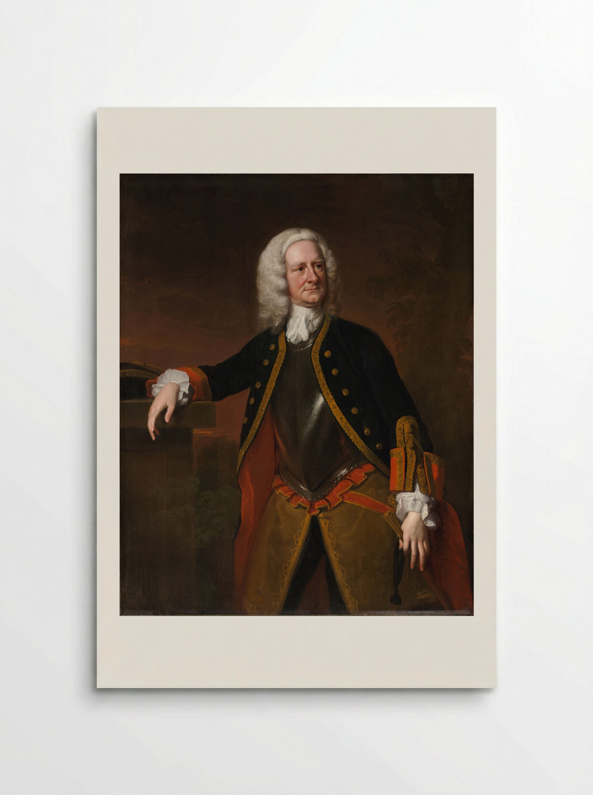 Portrait of Major Foubert - Thomas Hudson - Poster