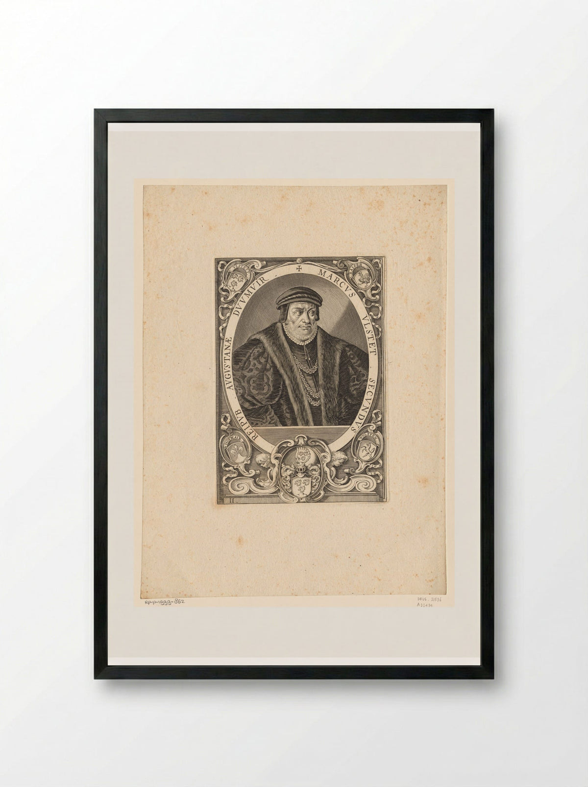 Portrait of Marcus Ulstet - Lucas Kilian - Framed Print Black