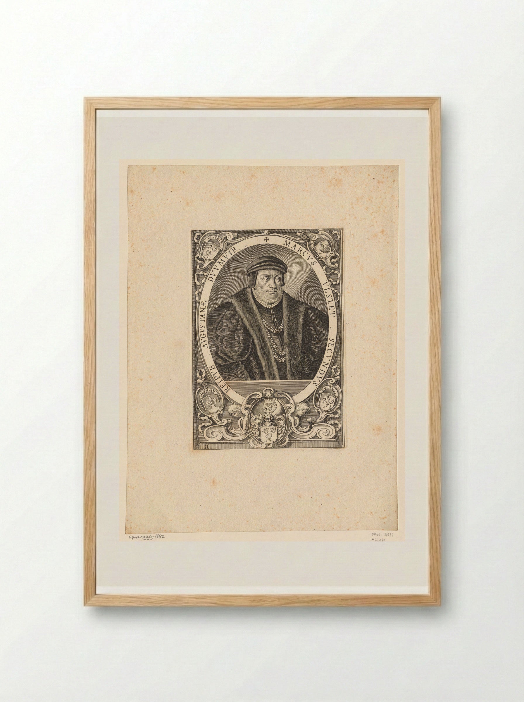 Portrait of Marcus Ulstet - Lucas Kilian - Framed Print Wood