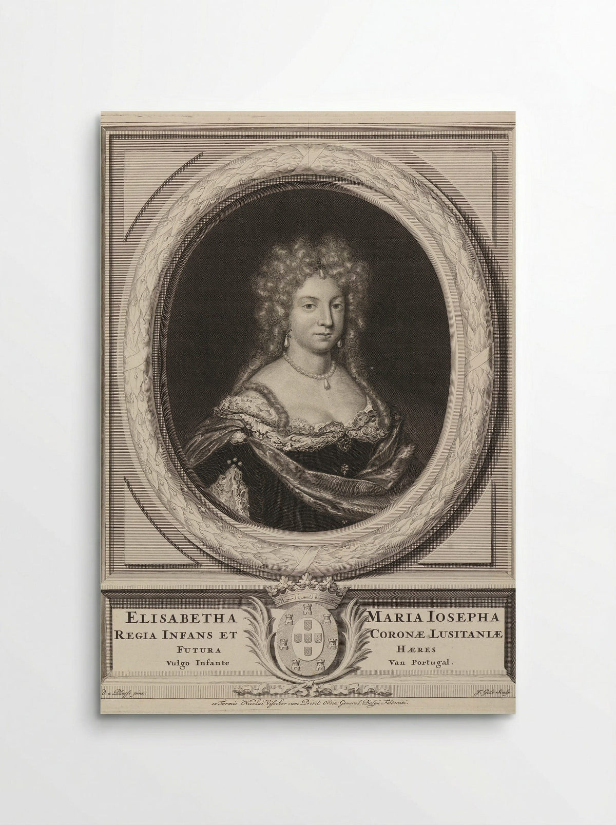 Portrait of Maria Josepha of Austria - David van der Plas - Poster