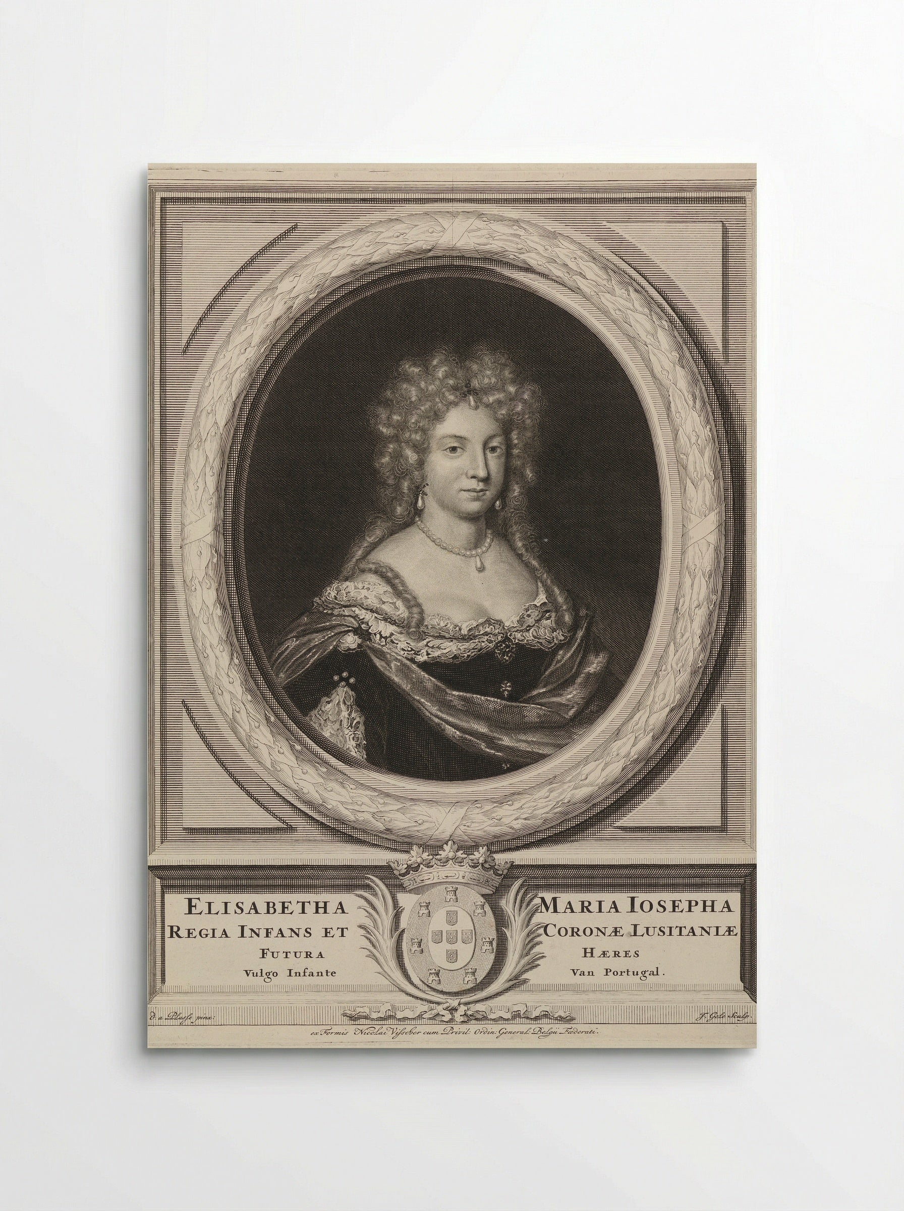 Portrait of Maria Josepha of Austria - David van der Plas - Poster