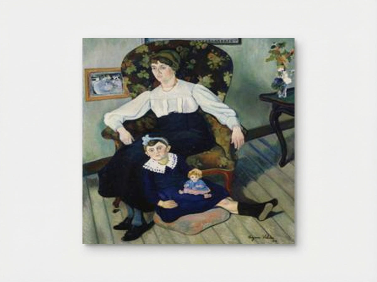 Portrait of Marie Coca and her Daughter - Suzanne Valadon - Poster
