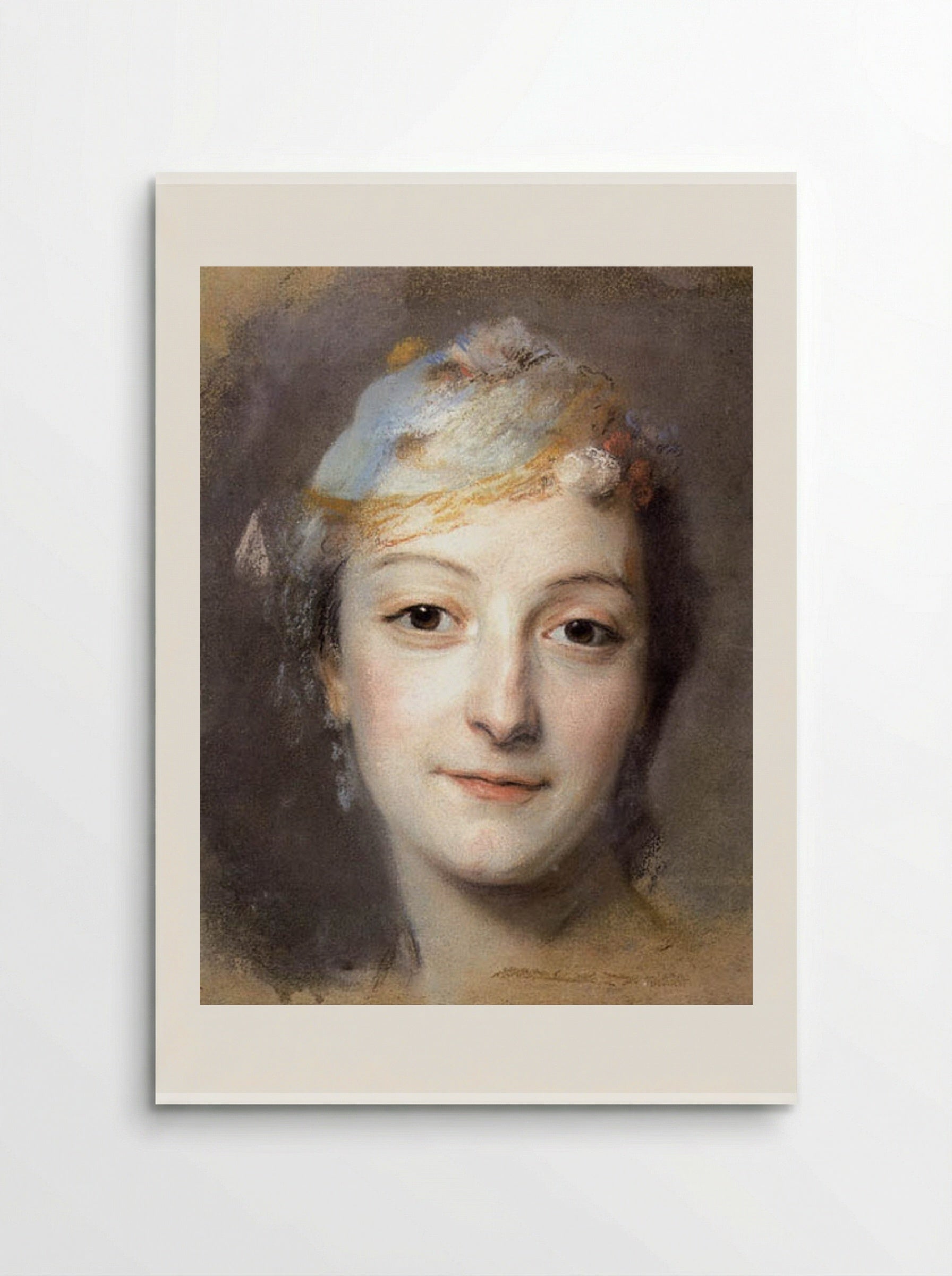 Portrait of Marie Fel - Maurice Quentin de La Tour - Poster